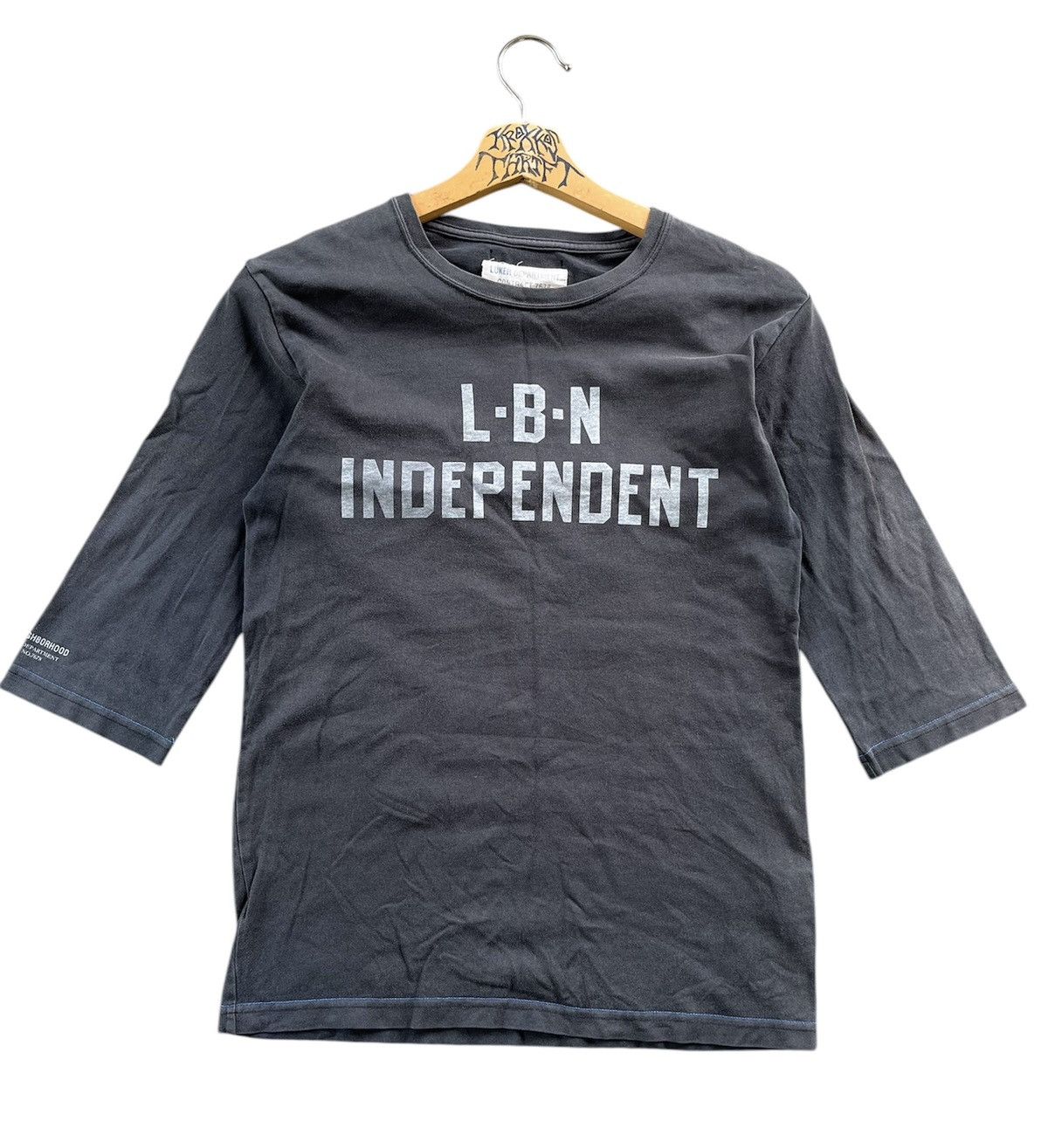 Japanese Brand × Neighborhood 🔥Luker Neighborhood Big Logo 3 Quarter Tees Japan Size US S / EU 44-46 / 1 - 2 Thumbnail