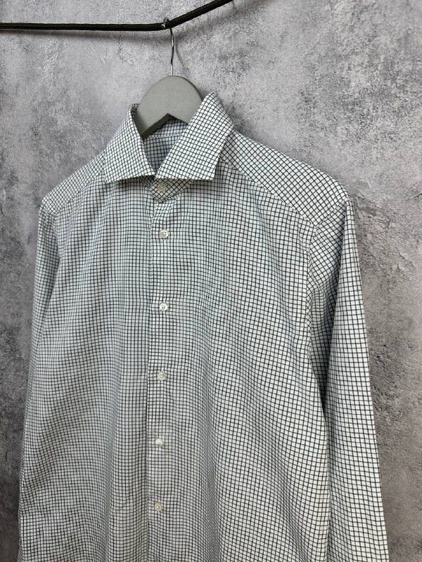 Ermenegildo Zegna Ermenegildo Zegna Trofeo Button Up Shirt Poplin Tailored Fit Size US M / EU 48-50 / 2 - 5 Thumbnail