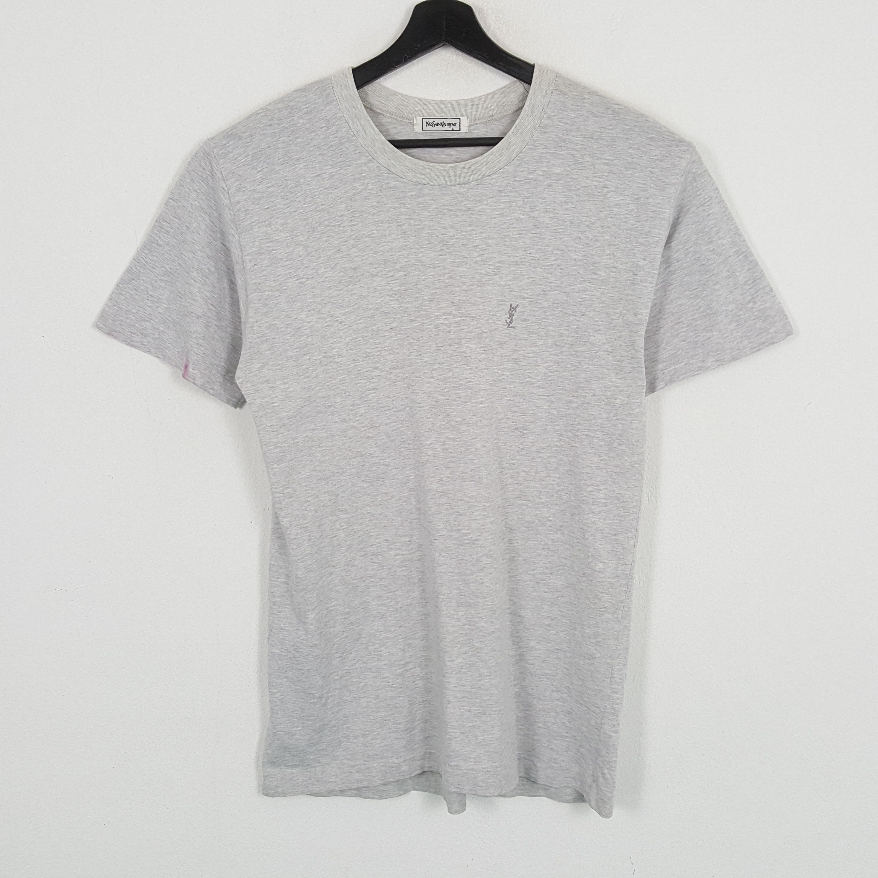 Vintage × Yves Saint Laurent YVES SAINT LAURENT Small Logo Design Tshirt Size US M / EU 48-50 / 2 - 1 Thumbnail