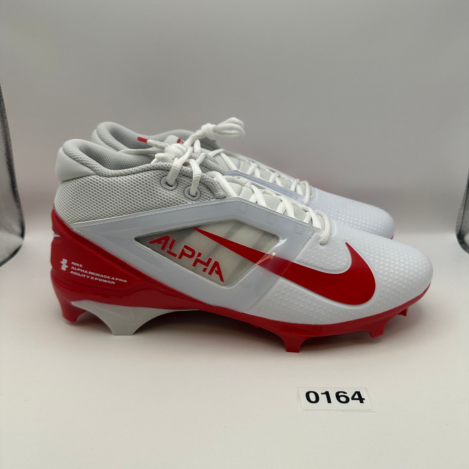 Nike NIKE Men's 10 Alpha Menace 4 PRO Red/White FD7037-102 Size US 10 / EU 43 - 4 Thumbnail