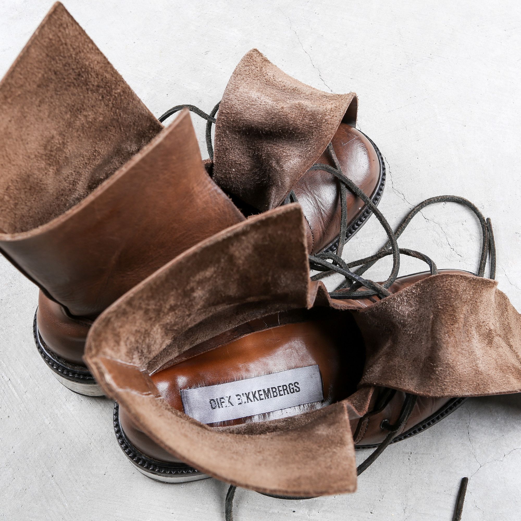 Dirk Bikkembergs Dirk Bikkembergs Brown Metal Lace Through Heel Boots Size 40 Size US 8 / EU 41 - 18 Thumbnail