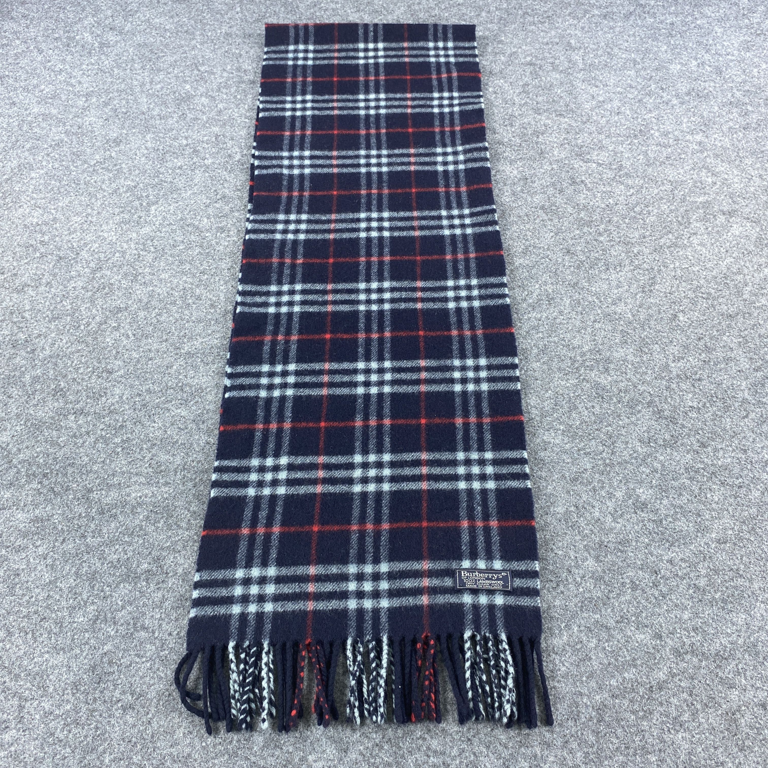 Burberry × Vintage GF10564 Burberry Scarf Neck Wear Muffler Nova Check Size ONE SIZE - 5 Thumbnail