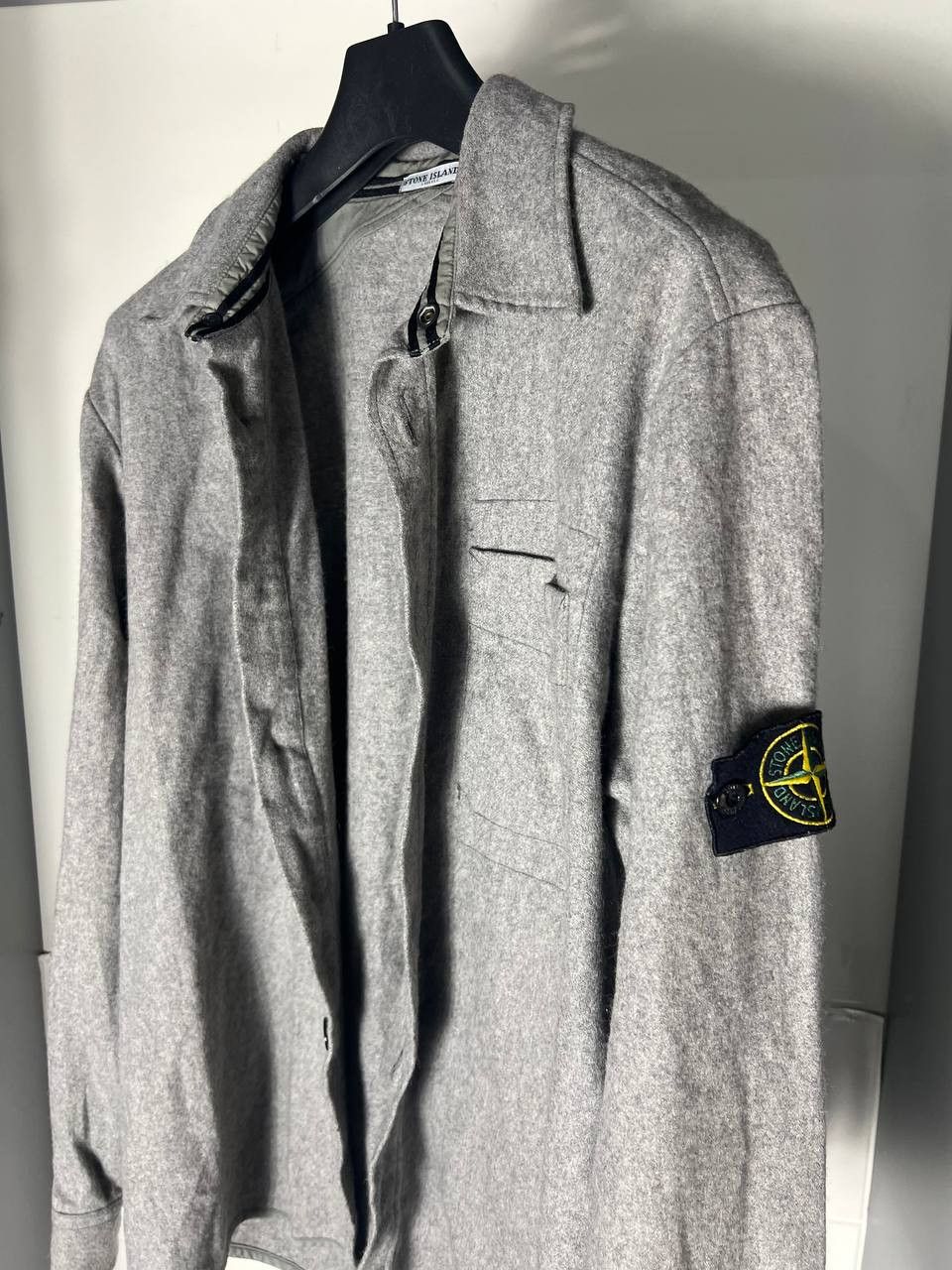 Stone Island VINTAGE STONE ISLAND RETRO WOOL ITALIAN DESIGNER SHIRT 90s Size US XXL / EU 58 / 5 - 6 Thumbnail