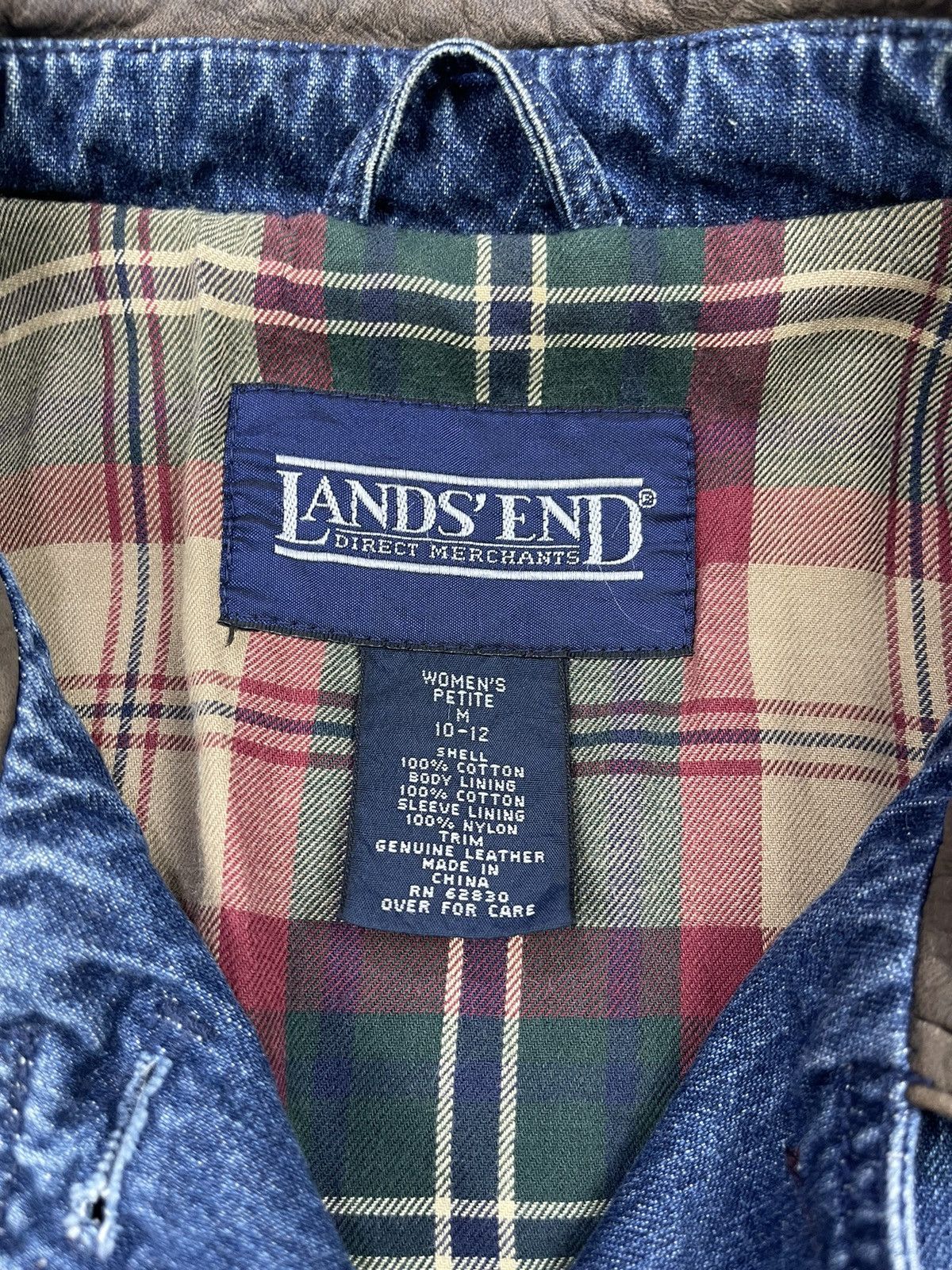 Lands' End LANDS END DENIM + LEATHER CHORE JACKET Size M / US 6-8 / IT 42-44 - 9 Thumbnail