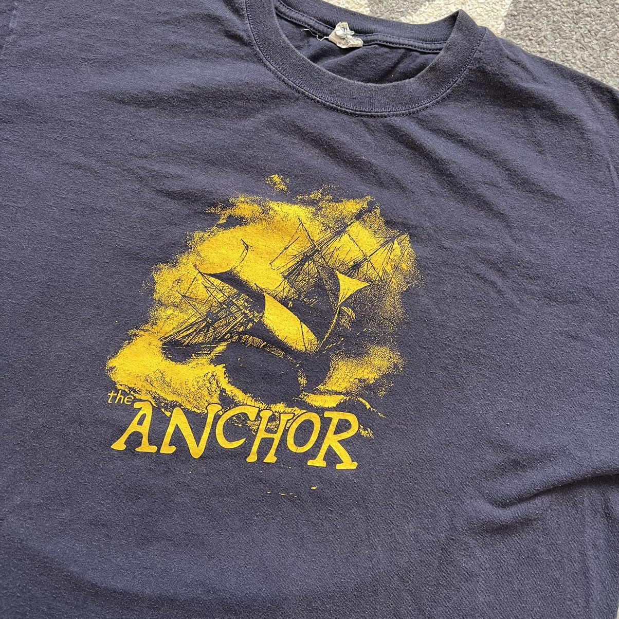 Anvil × Vintage the anchor sailboat navy yellow tee Size US XL / EU 56 / 4 - 2 Thumbnail