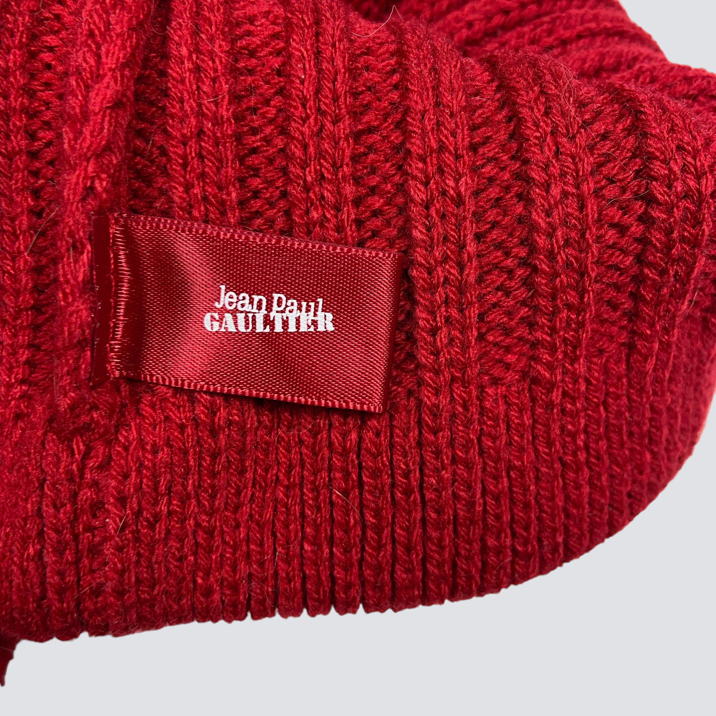Jean Paul Gaultier I LOVE JPG - JEAN PAUL GAULTIER WINTER BEANIE HAT - № 4106 Size ONE SIZE - 5 Thumbnail