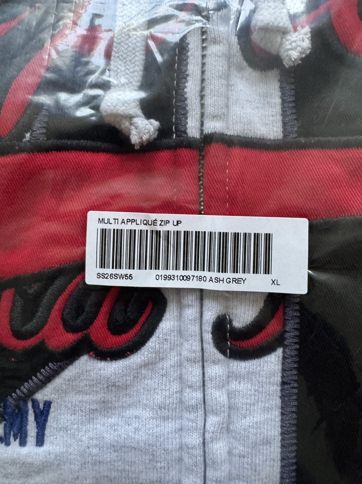 Supreme Warriors Appliqué Zip Up Hooded Sweatshirt Ash Grey Size US XL / EU 56 / 4 - 24 Thumbnail