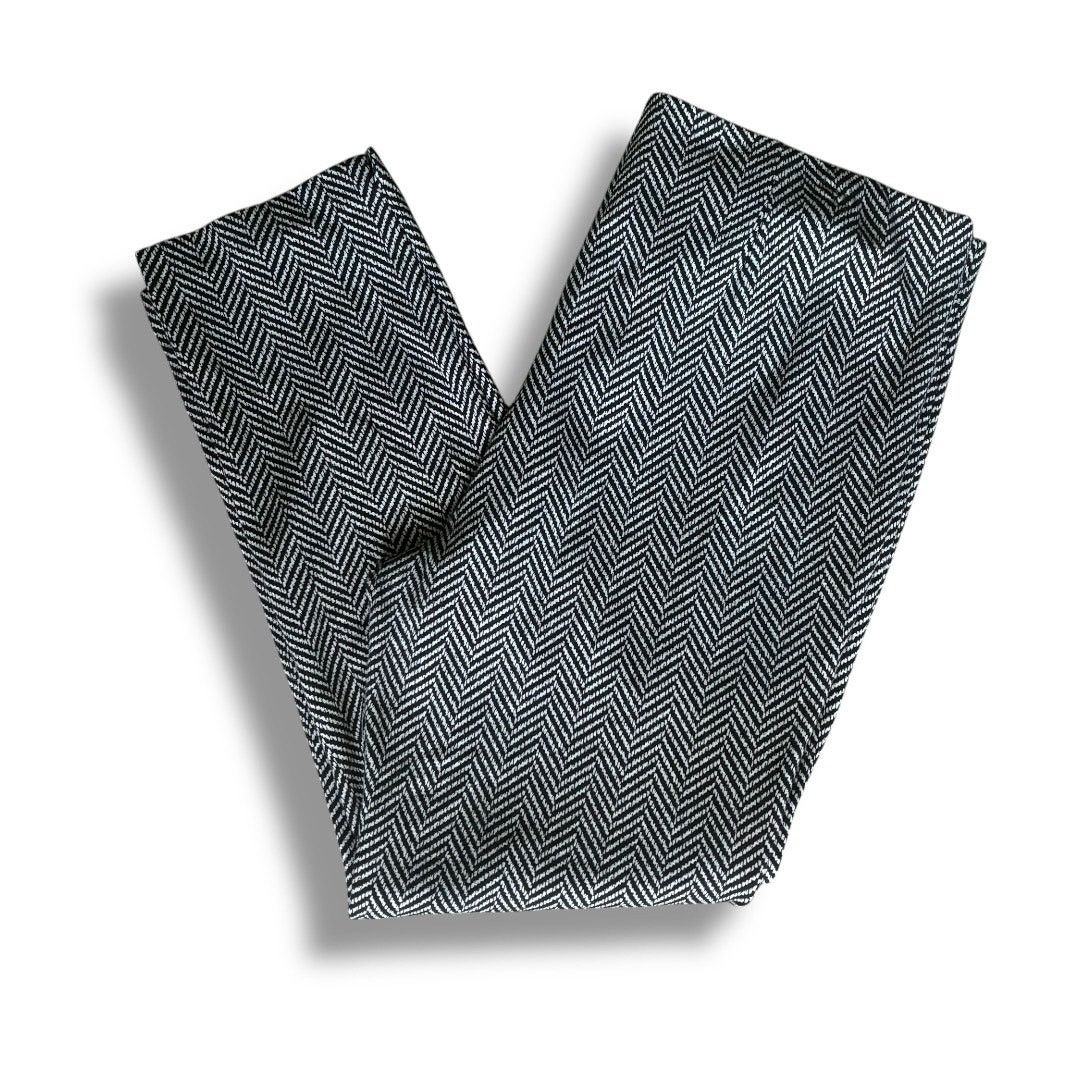 Chicos Chico's Juliet ankle herringbone high rise flat front pants Size 36" / US 14 / IT 50 - 3 Thumbnail