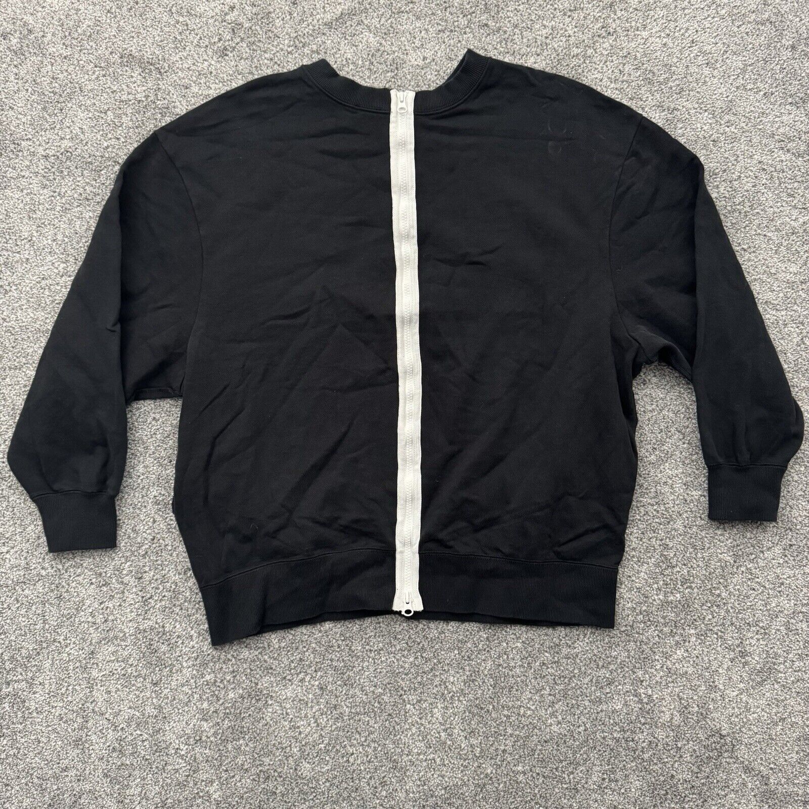 Nike Nike Y2K Sweatshirt Womens Small Back Zipper Deconstructed Size S / US 4 / IT 40 - 10 Thumbnail