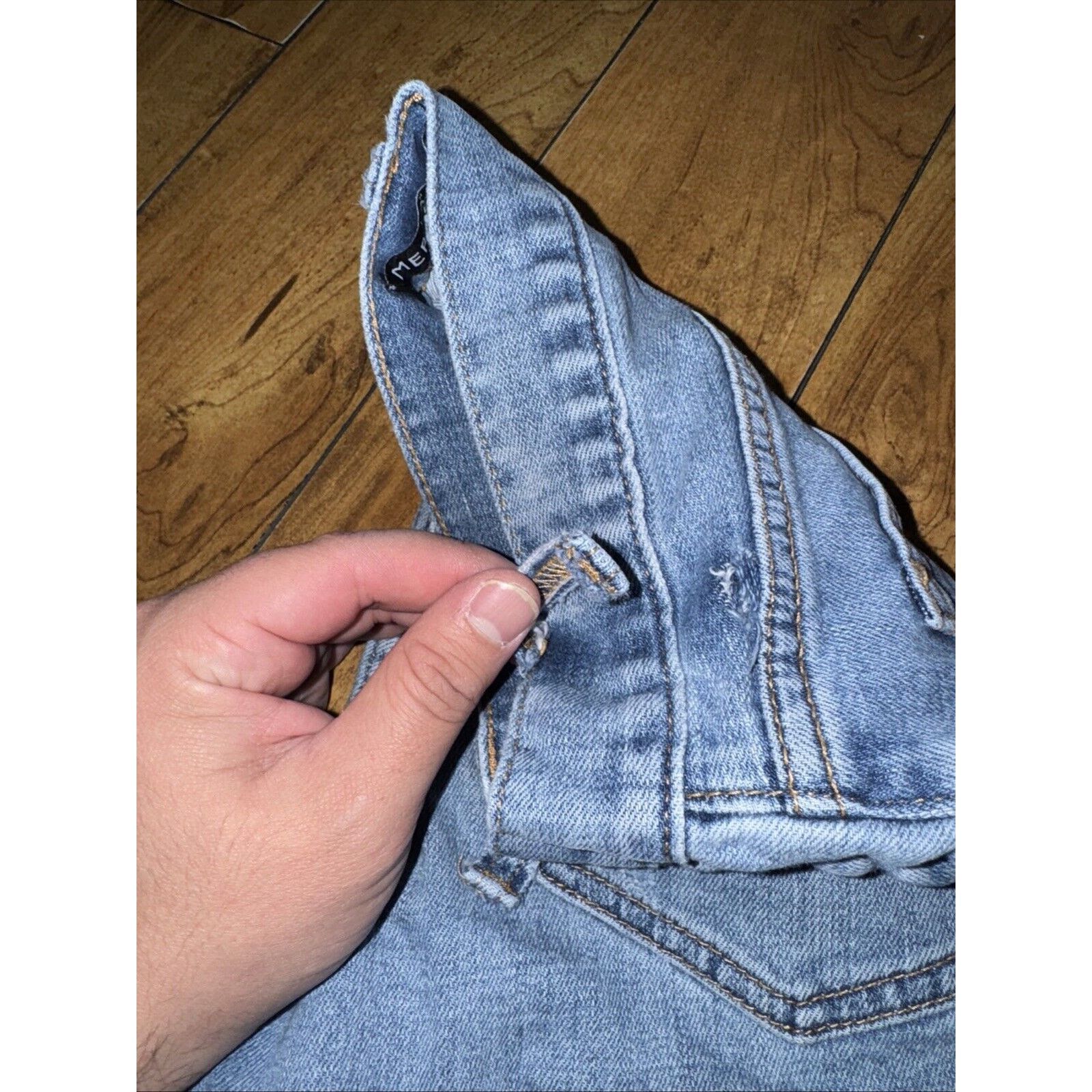 Denim & Co. × J.Crew × Vintage J.Crew Denim Jeans Light Blue 30x27 Measured Mercantile Flex Size US 30 / EU 46 - 4 Thumbnail