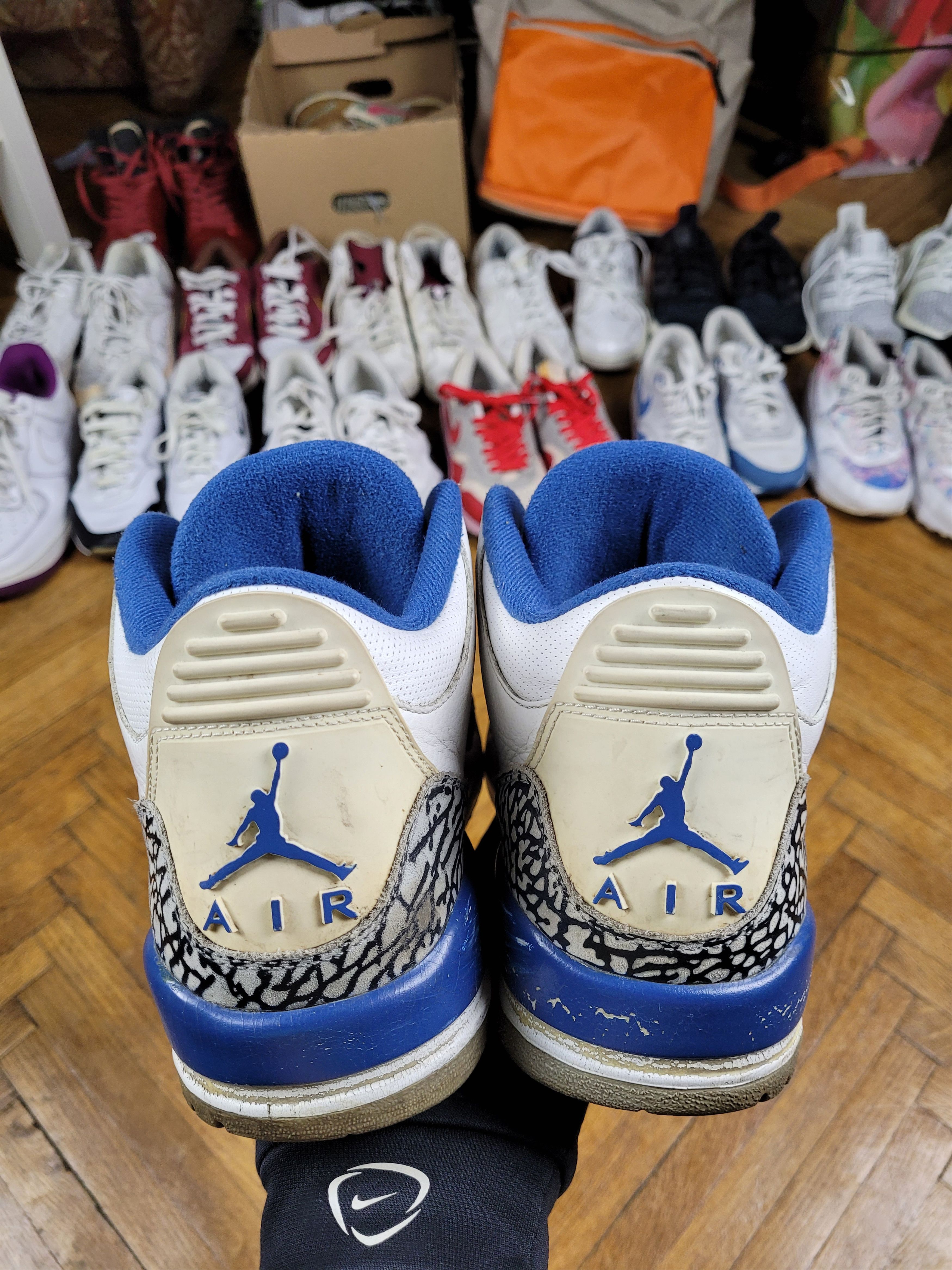 Jordan Brand × Nike 2009 Vintage NIke Air Jordan III 3 True Blue Size US 9.5 / EU 42-43 - 10 Thumbnail