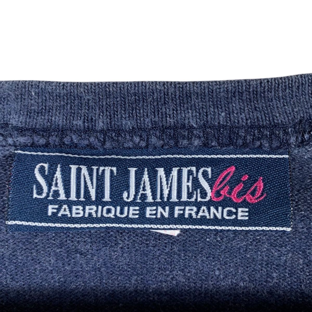 Saint James SAINT JAMES BIS Plain Navy Blue Short Sleeve Shirt Size US S / EU 44-46 / 1 - 5 Thumbnail