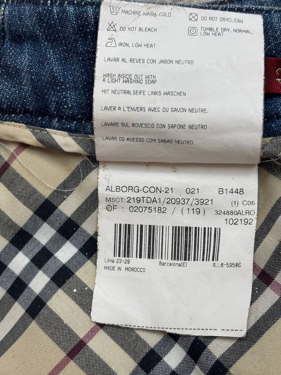 Burberry Burberry London Nova Check Denim Skirt - Size 42 (IT) Size 30" / US 8 / IT 44 - 9 Thumbnail