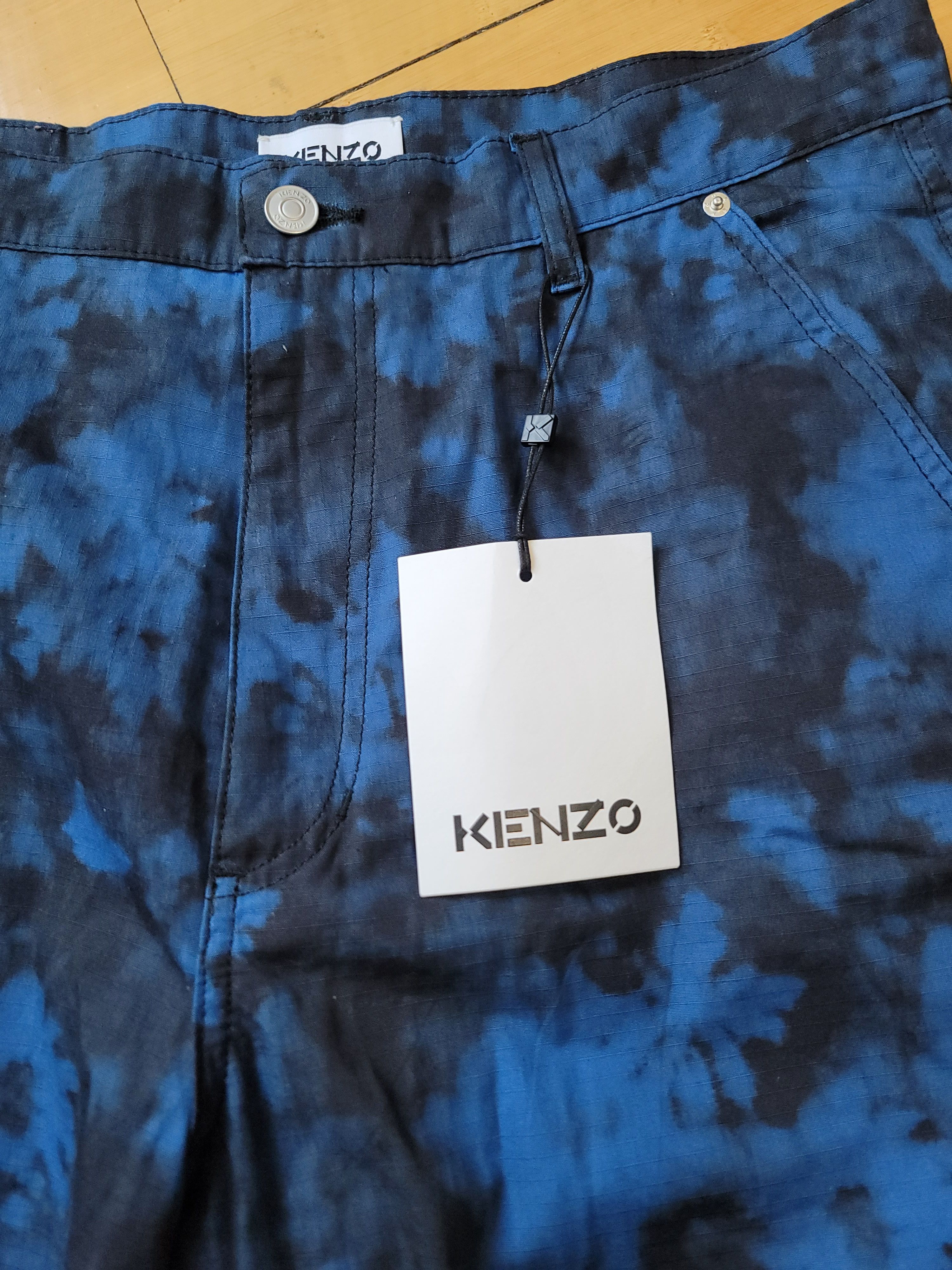 Kenzo Kenzo 'Ghost flower' acid wash pants Size US 32 / EU 48 - 2 Thumbnail