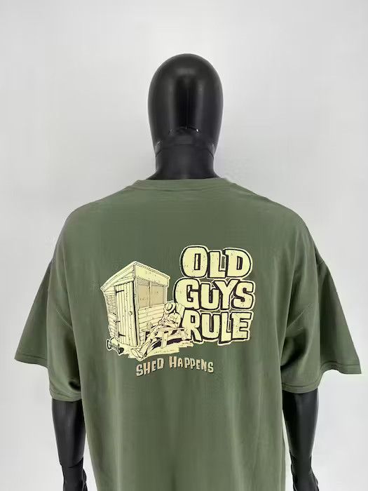 Japanese Brand × Vintage Vintage Y2K Old Guys Rule T-Shirt Big Logo Size L Size US XXL / EU 58 / 5 - 1 Thumbnail
