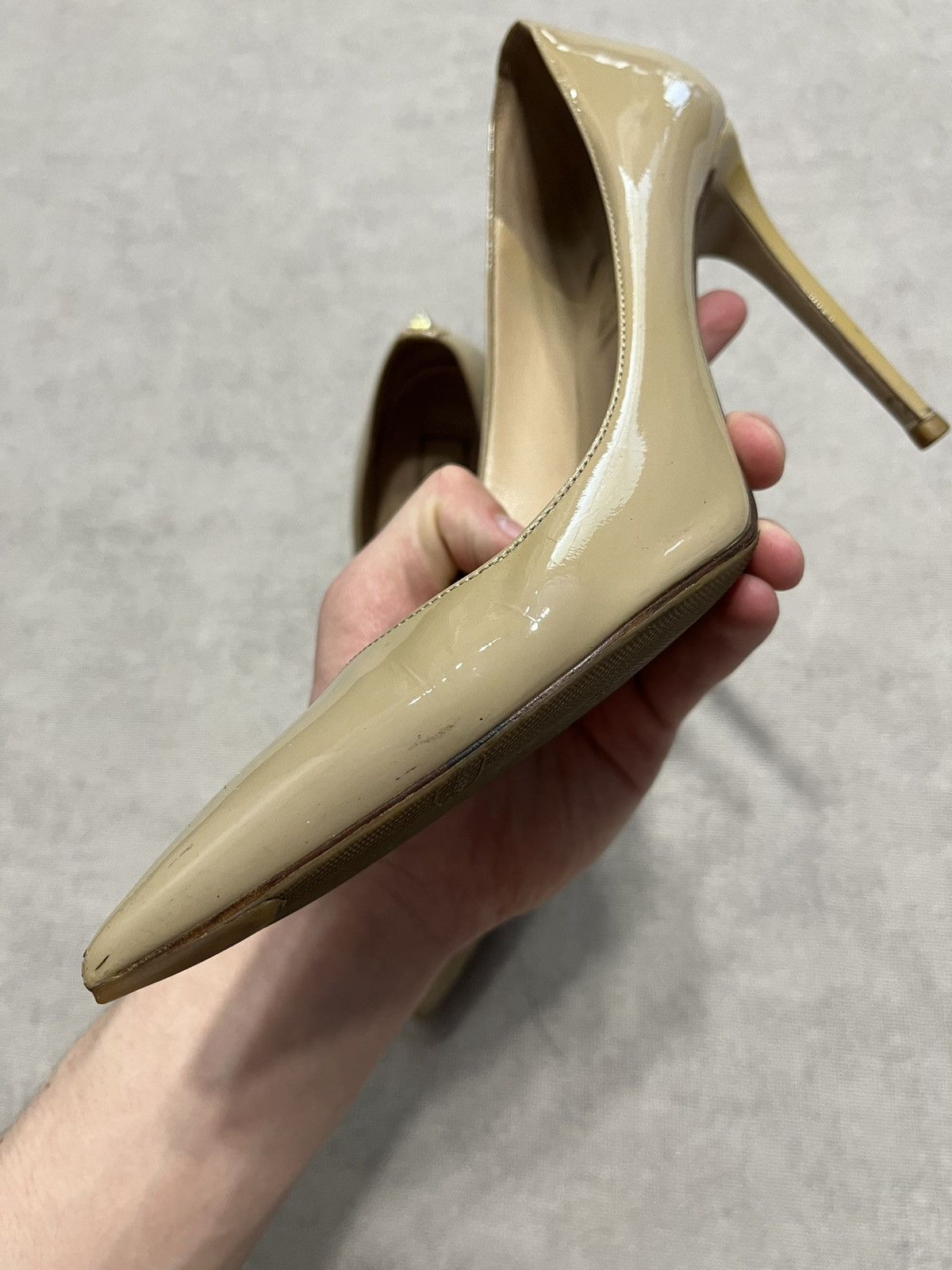 Valentino Valentino Womens Pump Heels Beige Vintage Shoes Sz 39.5 Size US 8.5 / IT 38.5 - 12 Thumbnail