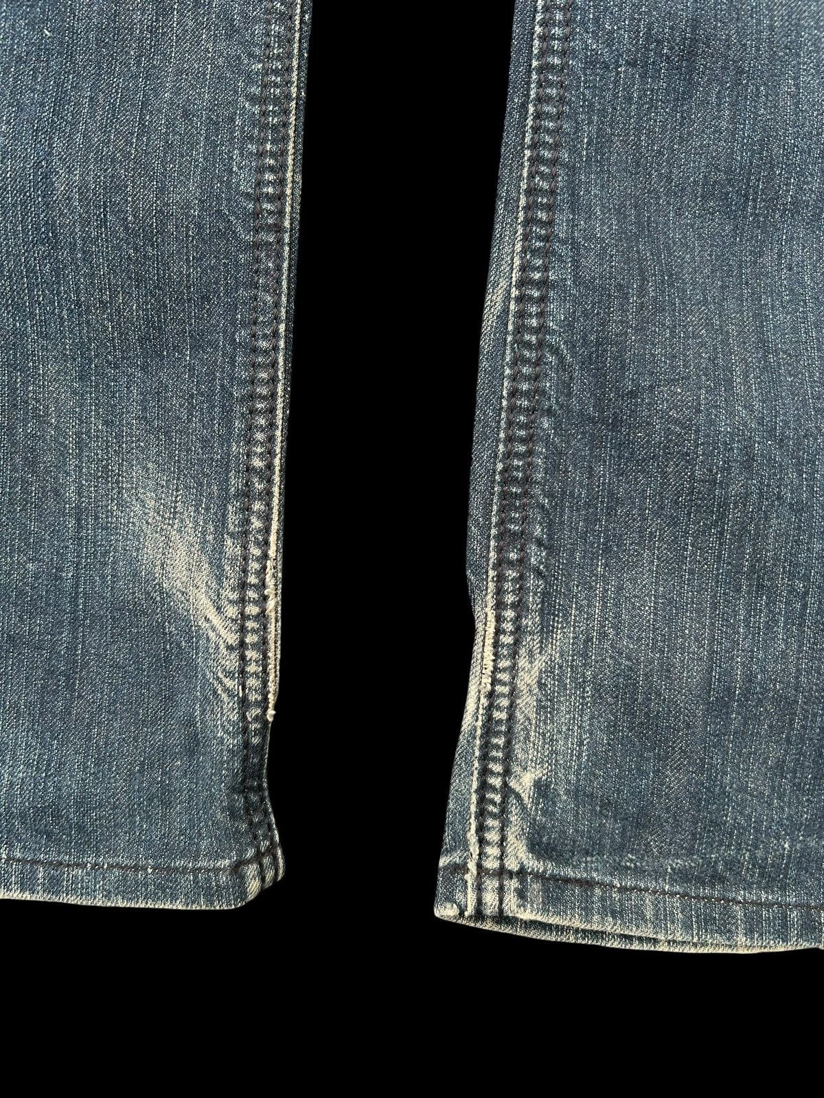Edwin × Kapital × Vintage 🎌☠️ EDWIN XVS PUNK DISTRESSED JAPANESE DENIM JEANS ☠️🎌 Size US 28 / EU 44 - 7 Thumbnail
