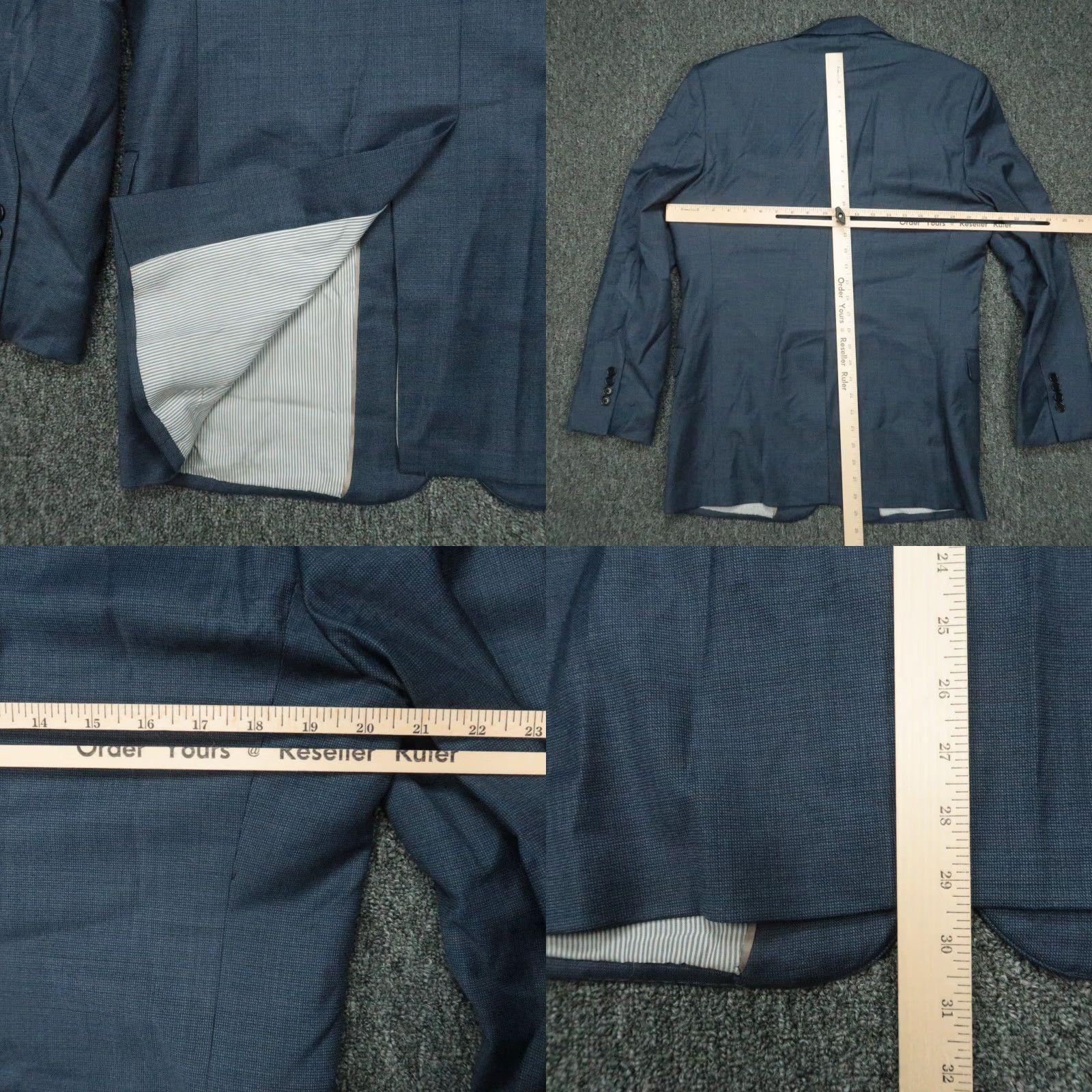 Brooks Brothers Brooks Brothers Blazer Mens 39R Blue Wool Sport Coat Jacket Regular Notch Lapel Single-Breasted Two-Button Vintage: No Modern? Size 40R - 8 Thumbnail