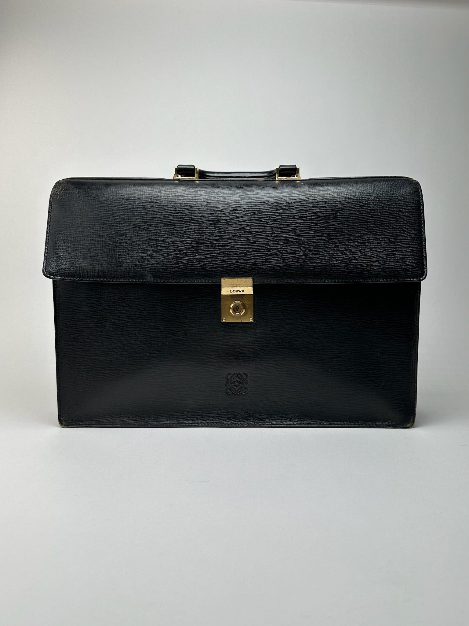 Loewe Vintage Madrid Leather briefcase black Size ONE SIZE - 1 Thumbnail