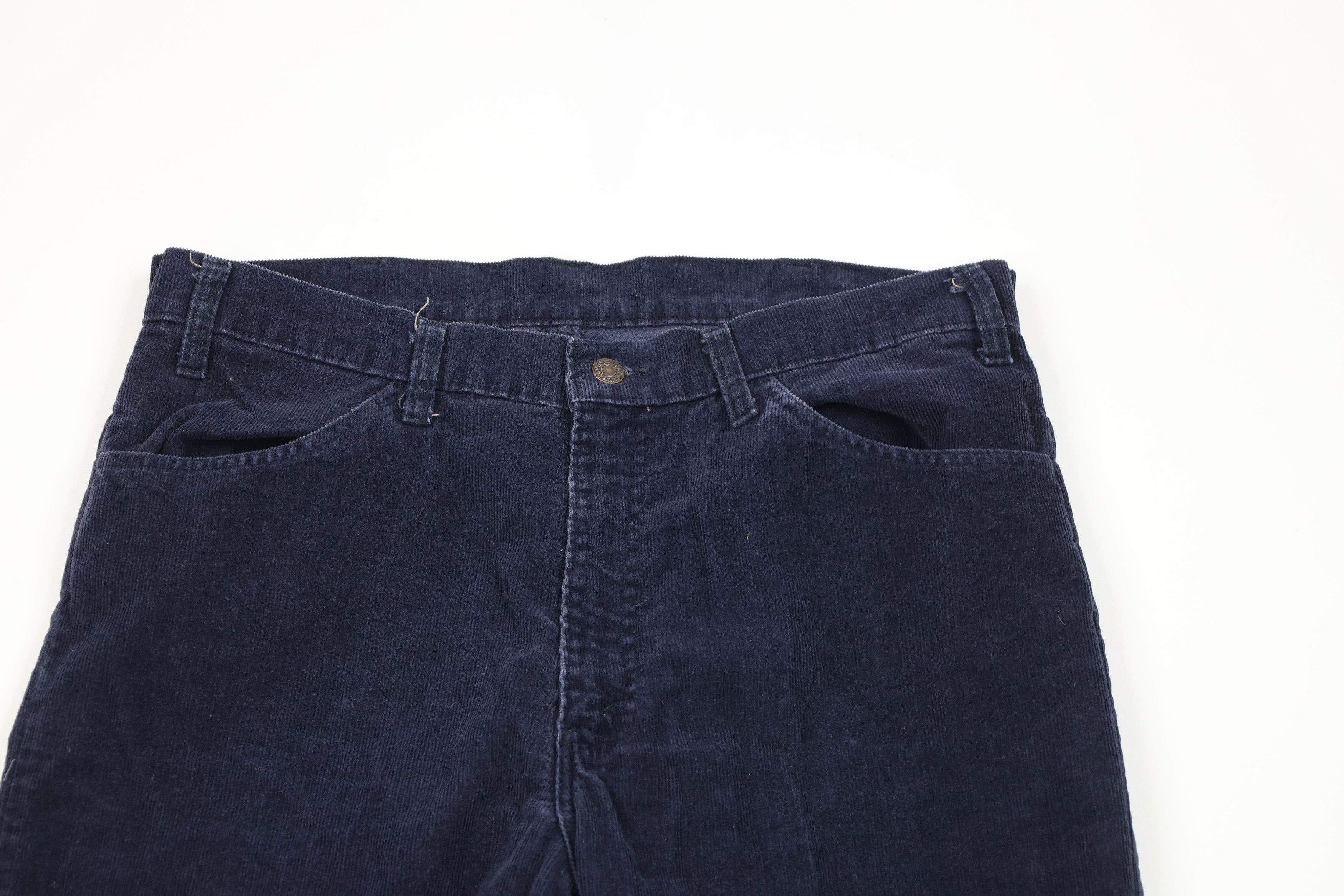 Levi's × Vintage Vintage 80s Levis 517 Bootcut Corduroy Chino Pants Blue USA Size US 36 / EU 52 - 2 Thumbnail