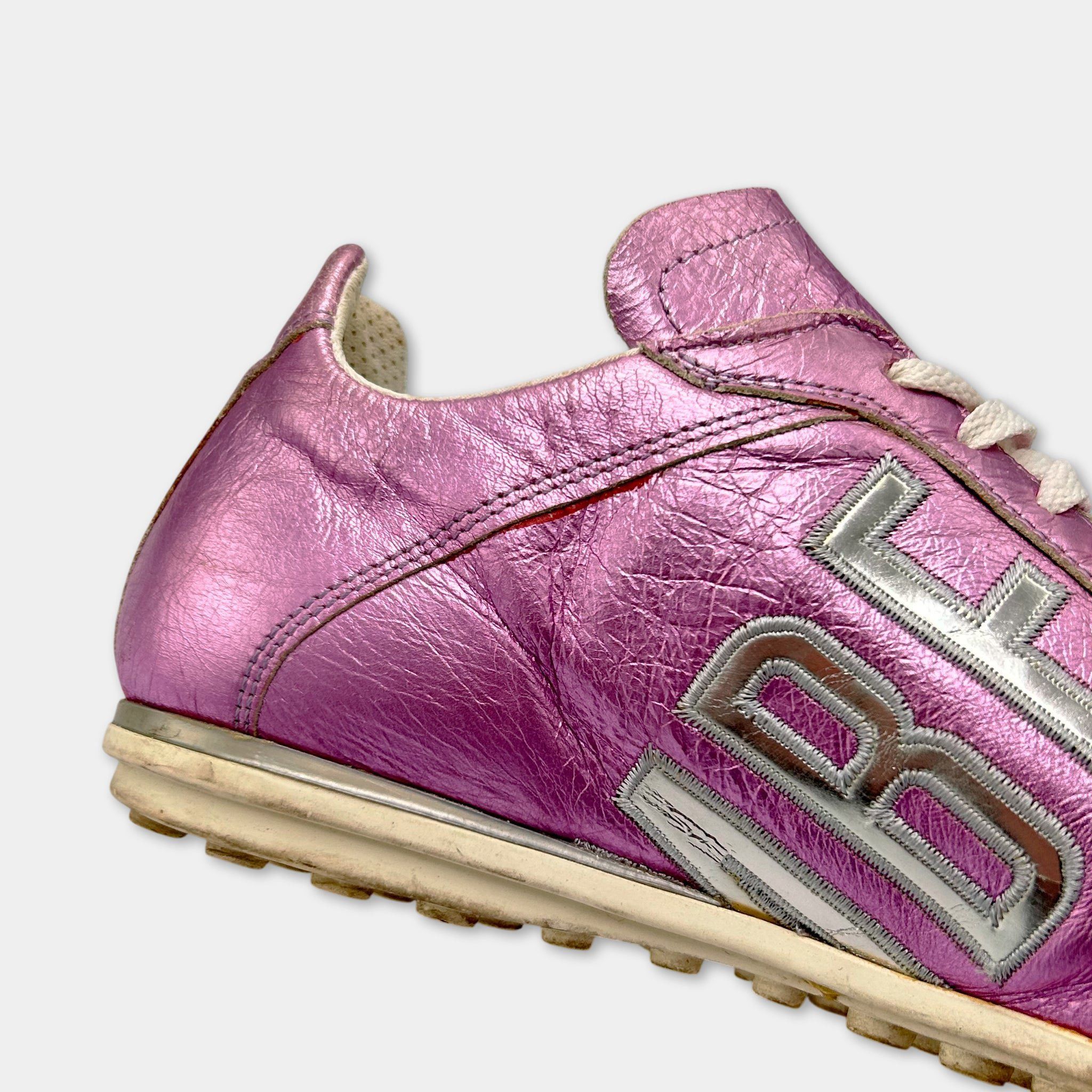 Dirk Bikkembergs Dirk Bikkembergs Metallic Pink Soccer Sneakers Size US 6.5 / IT 36.5 - 3 Thumbnail