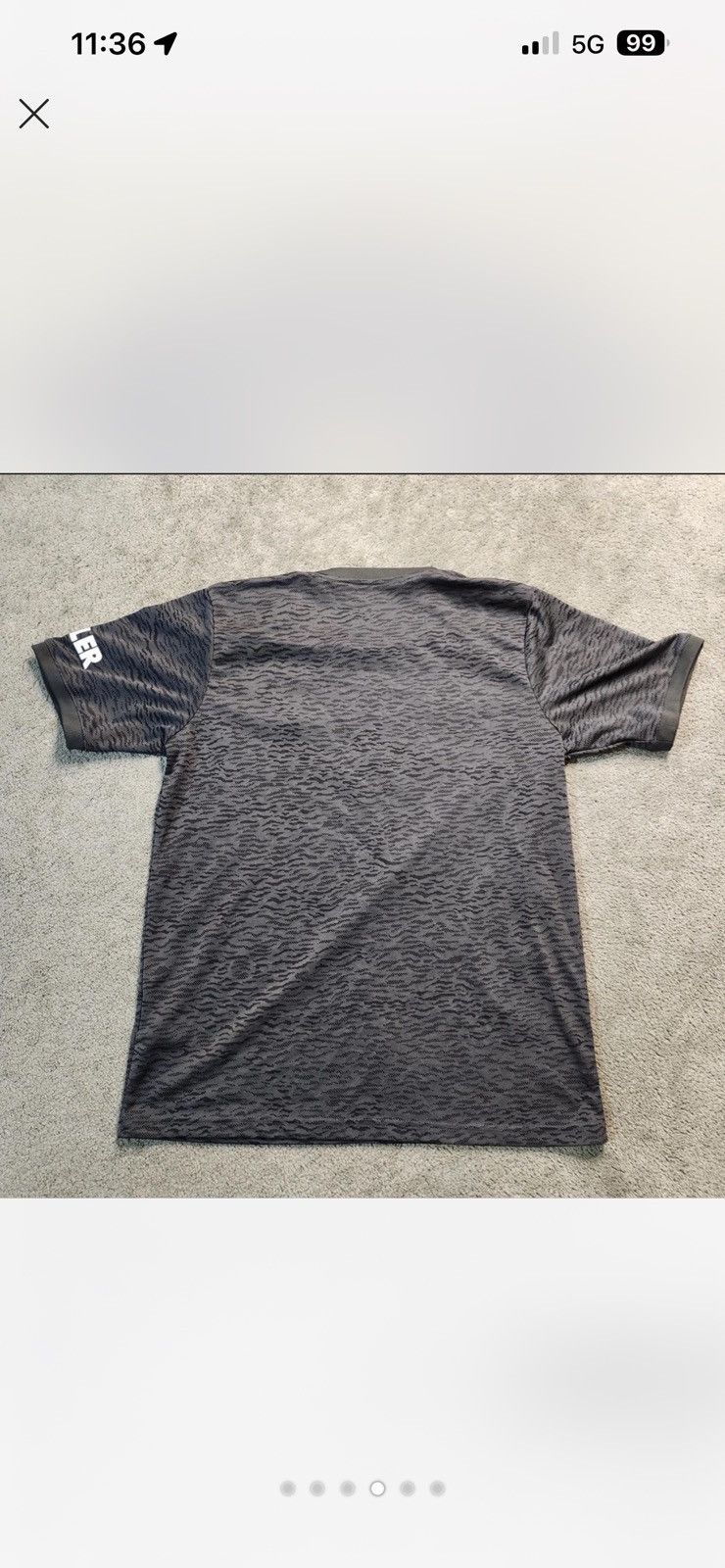 Adidas ADIDAS MANCHESTER UNITED 2020 AWAY JERSE SOCCER SIZE LARGE Size US L / EU 52-54 / 3 - 4 Thumbnail