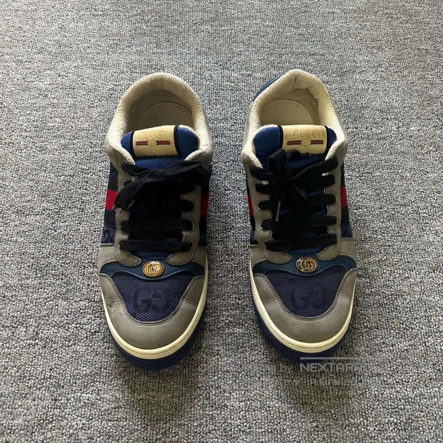 gucci multicolor sneakers with logo print.