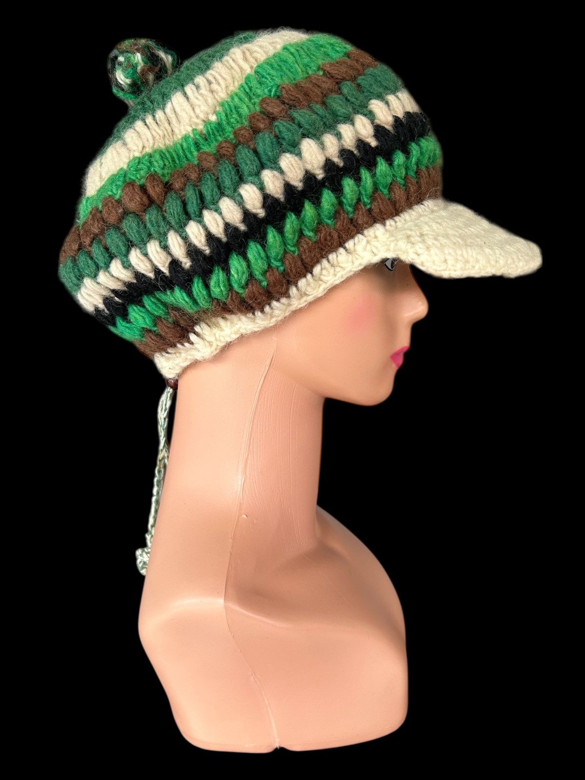 Kapital Crochet Knitted Handmade hairy Hats Size ONE SIZE - 1 Thumbnail