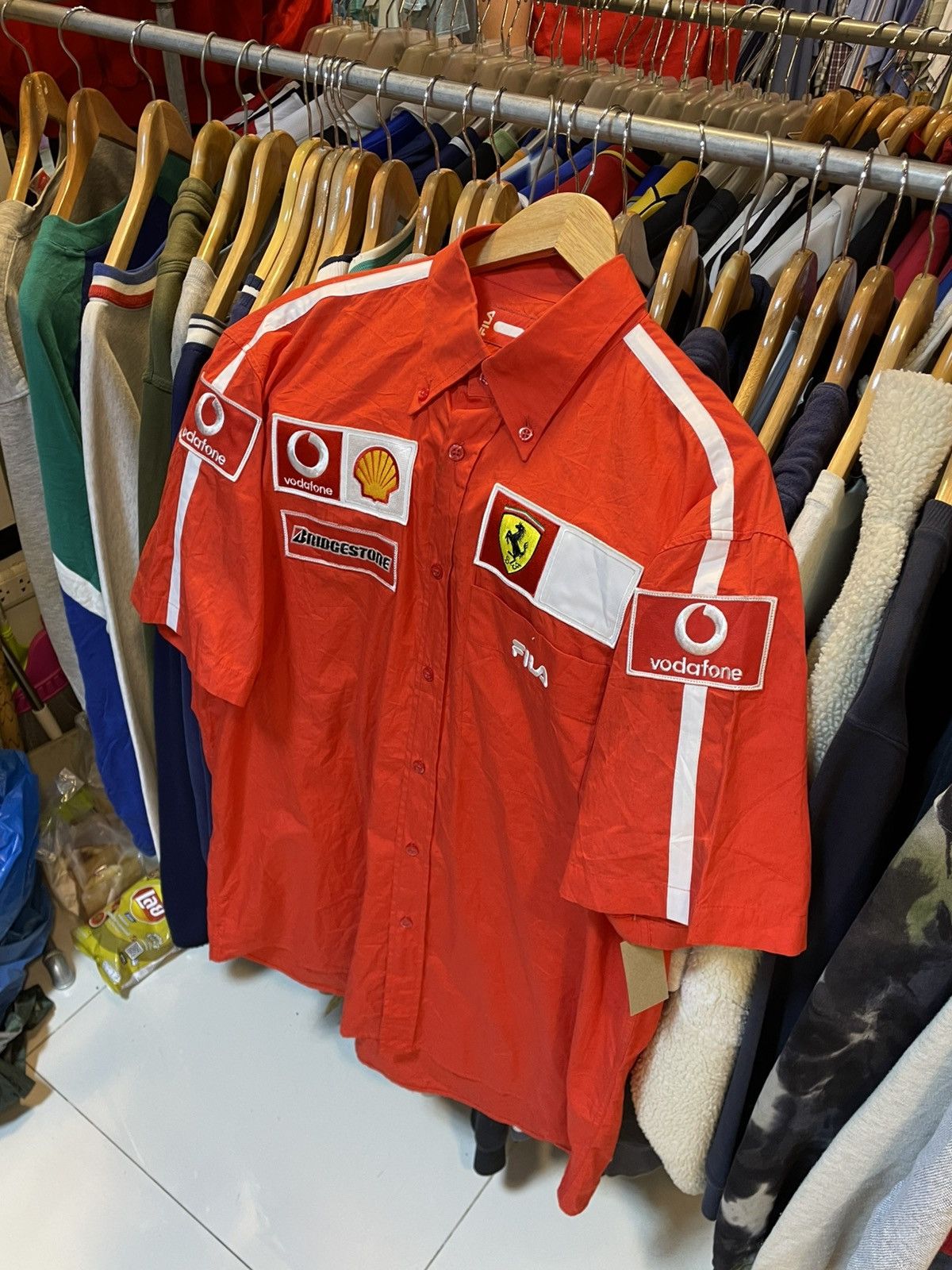 Ferrari Y2K F1 Ferrari Button-Up Shirt Size US L / EU 52-54 / 3 - 1 Thumbnail