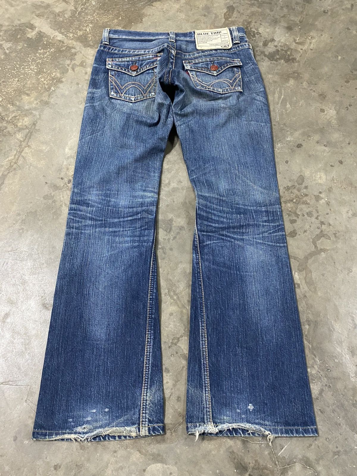 Edwin × Japanese Brand × Jean Flare Jeans Japan Edwin 503 BT5511 Flared @211 Size US 29 - 1 Thumbnail
