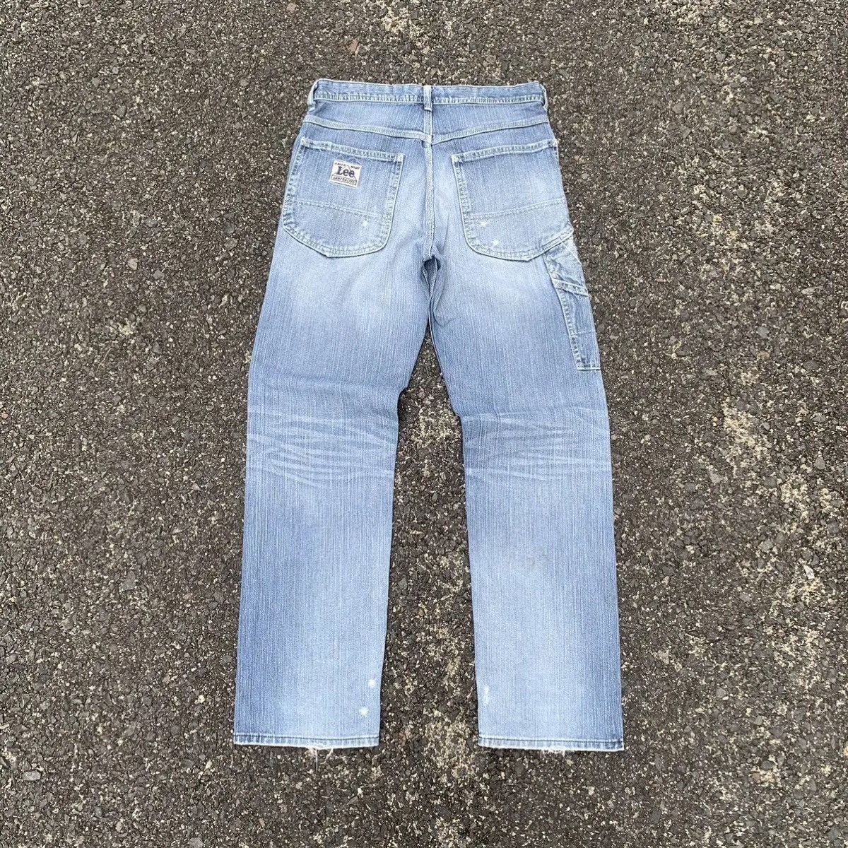 Lee Union Made By Lee Jeans Distressed Baggy WORKWEAR Denim Pant Size US 31 - 11 Thumbnail