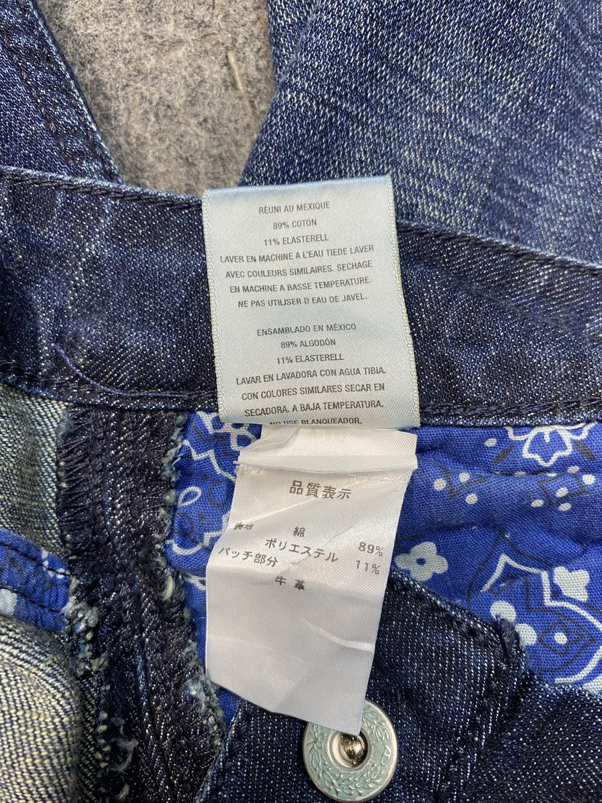 Antik Denim Hype Antik Denim Indigo Jeans Embroidery Logo Size 31" - 12 Thumbnail
