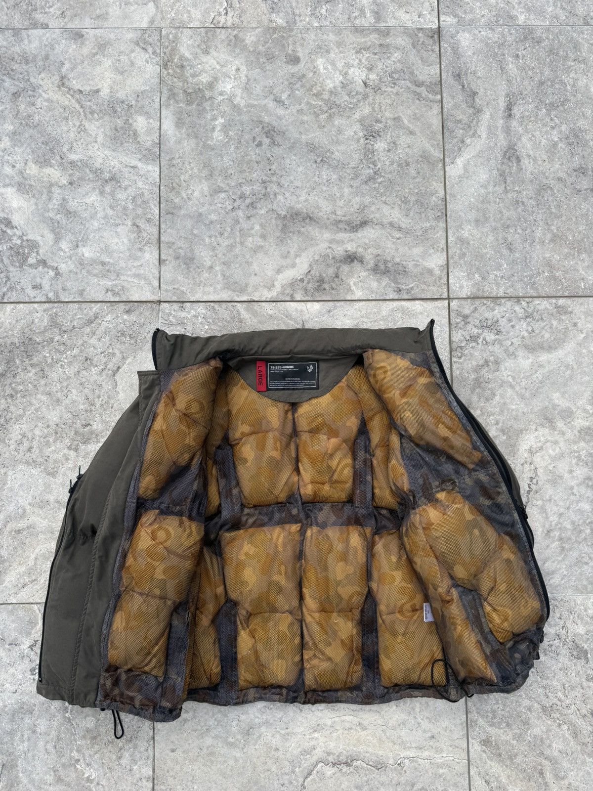 291295=Homme 291295 Homme Vertical Zip Puffer Jacket Size US L / EU 52-54 / 3 - 6 Thumbnail