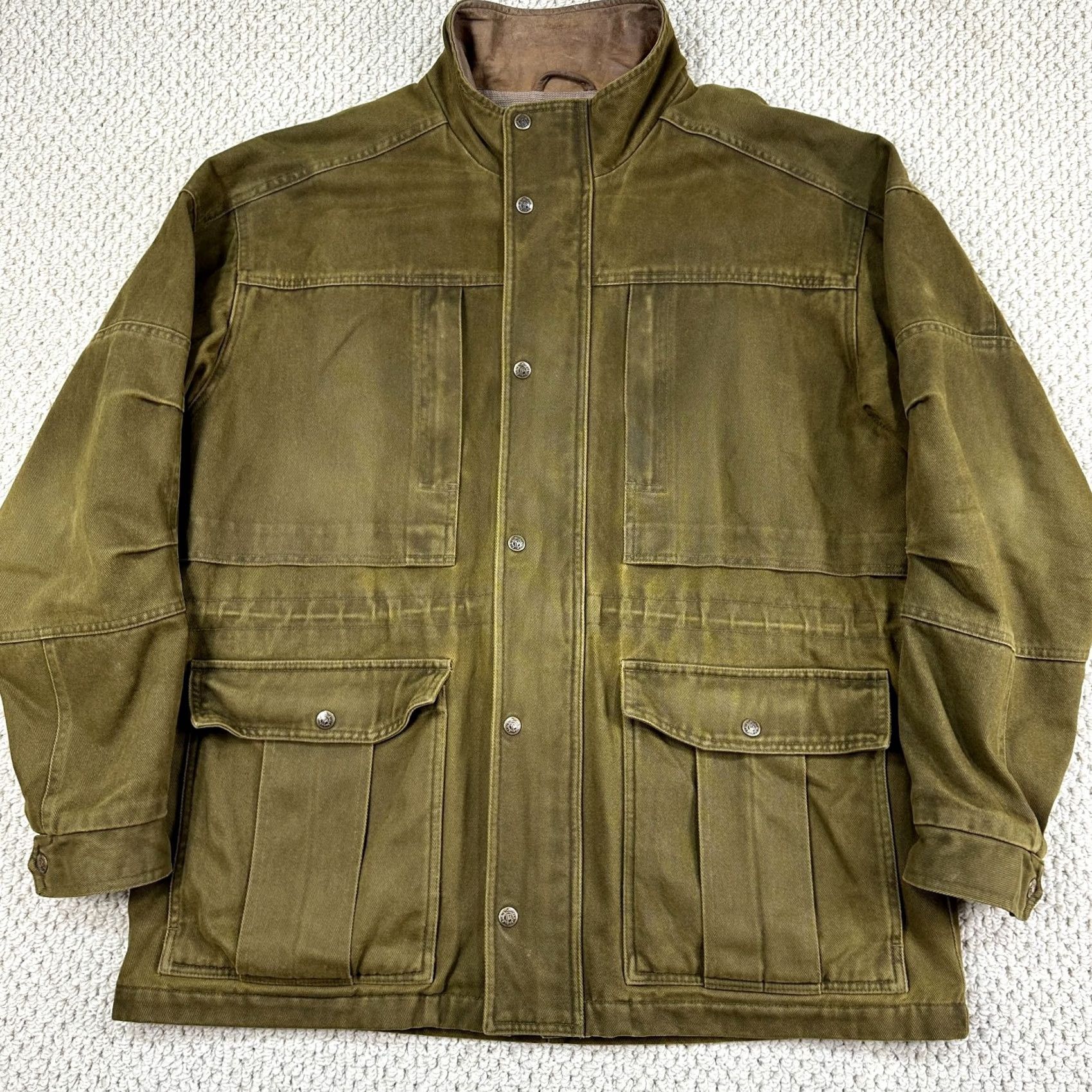 The Territory Ahead VINTAGE Territory Ahead Jacket Mens L Green Chore Aztec Blanket Lined Ranchwear Coat Size US L / EU 52-54 / 3 - 4 Thumbnail