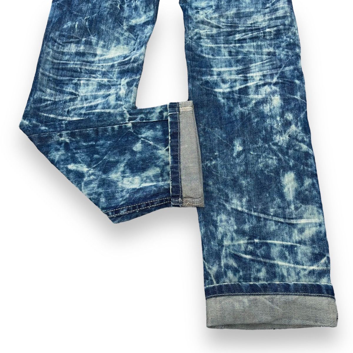 If Six Was Nine × Le Grande Bleu (L.G.B.) × semanticdesign 🇯🇵 SEMANTIC DESIGN ACID WASH JEANS Size US 28 / EU 44 - 11 Thumbnail