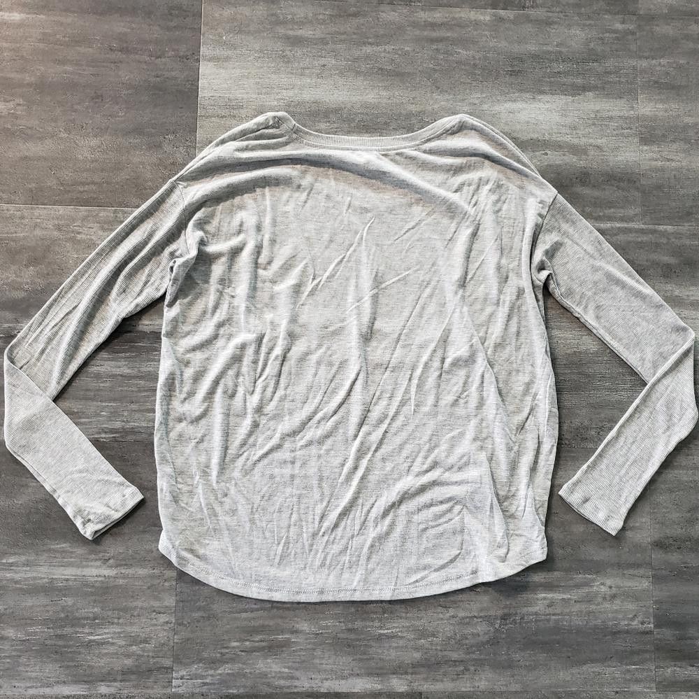 Designer Grey Fit & Funky I Heart Fitness Long Sleeve Size S / US 4 / IT 40 - 2 Thumbnail