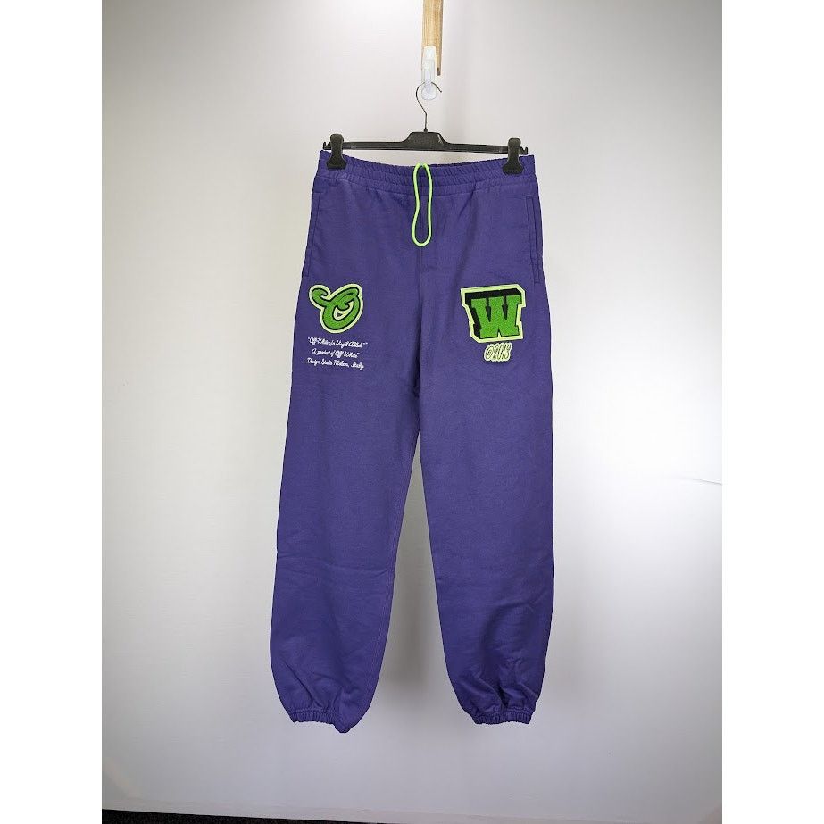 Off-White o1rshd1 Vars Hammer Slim Sweatpants & Joggers in Purple Size US 38 / EU 54 - 1 Thumbnail