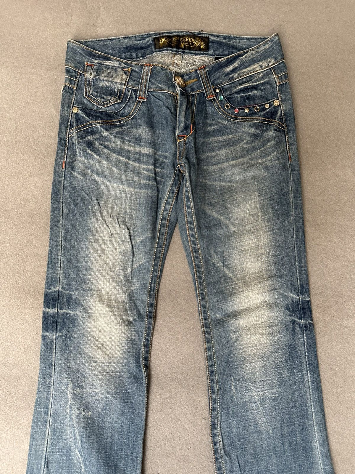 Japanese Brand Red Pepper Japan Denim Low Rise Size US 30 / EU 46 - 4 Thumbnail