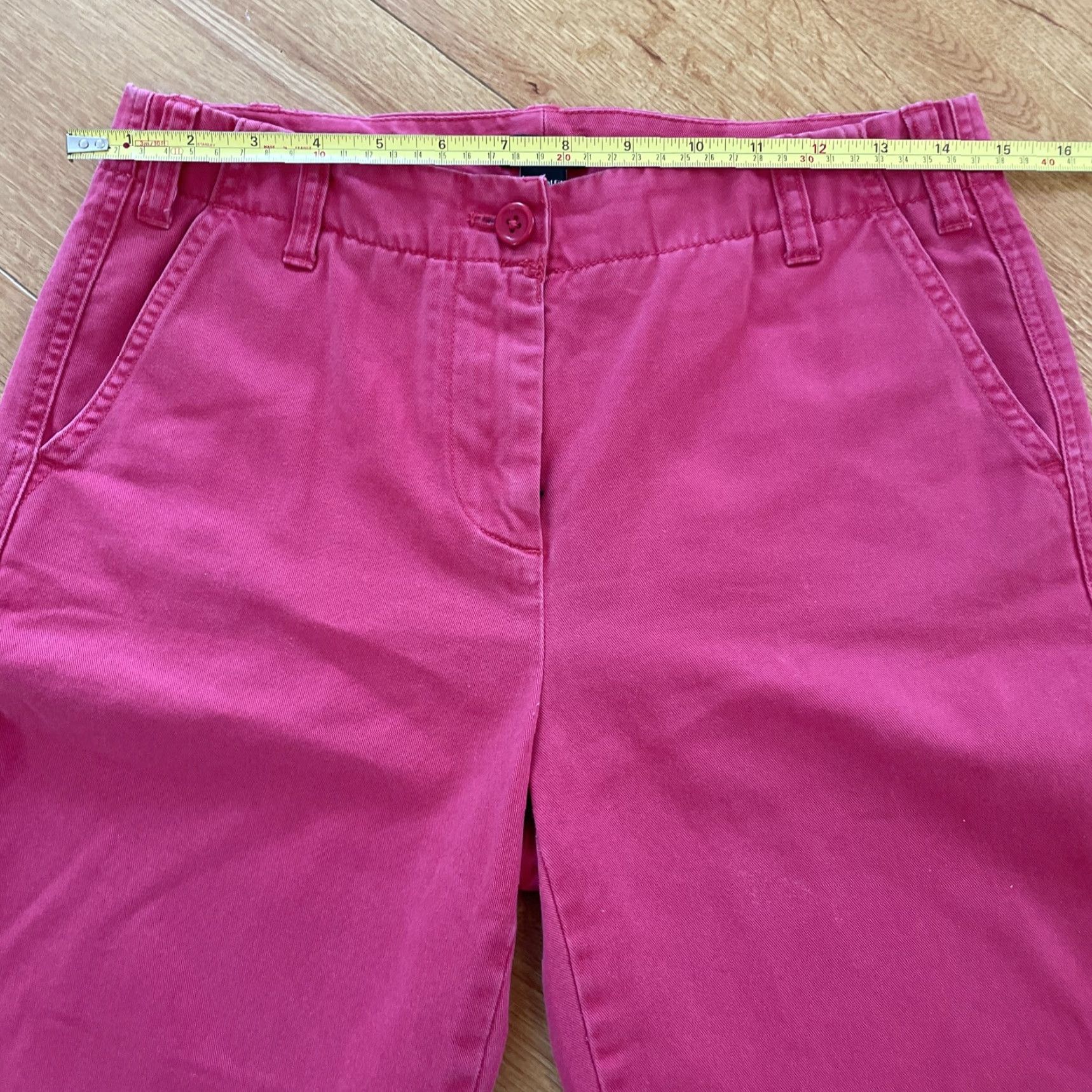 J.Crew VINTAGE J.CREW Chino Pants Wide-Leg Boot Cut Pink Sz 2 Original Fit Classic Womens Size 26" / US 2 / IT 38 - 4 Thumbnail