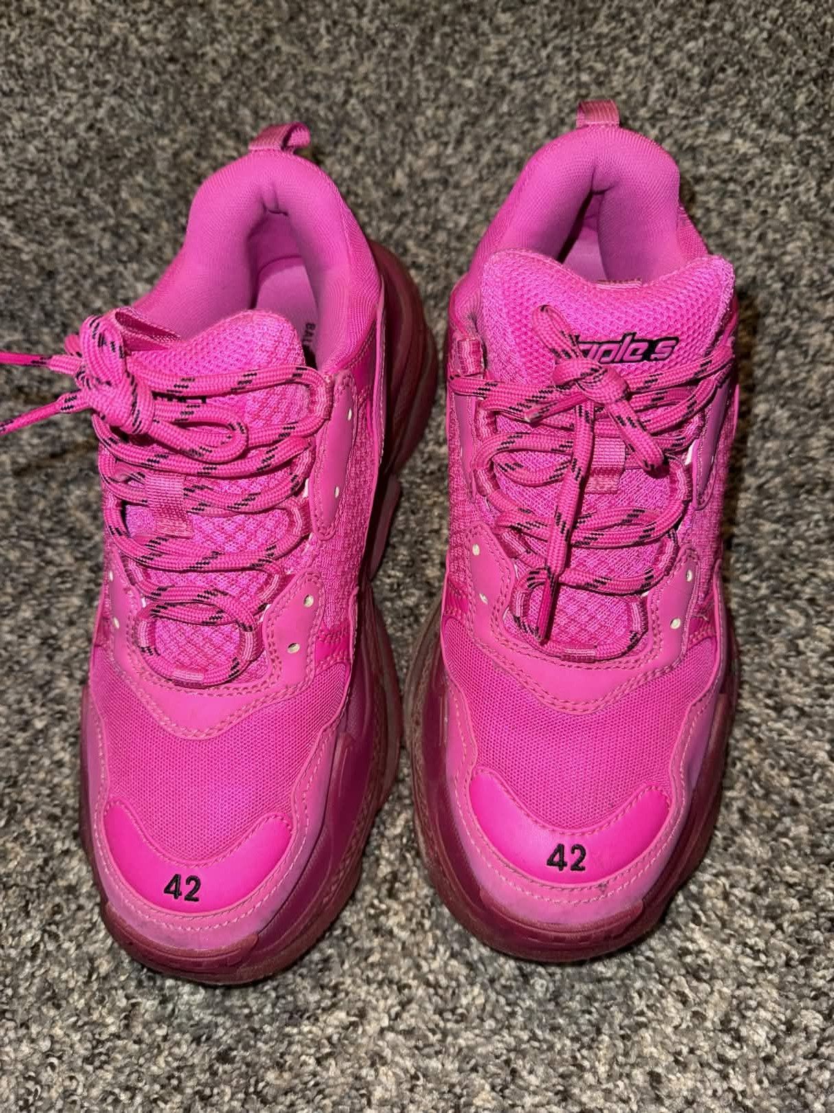 Balenciaga Balenciaga Triple S Hot Pink Size US 9 / EU 42 - 2 Thumbnail