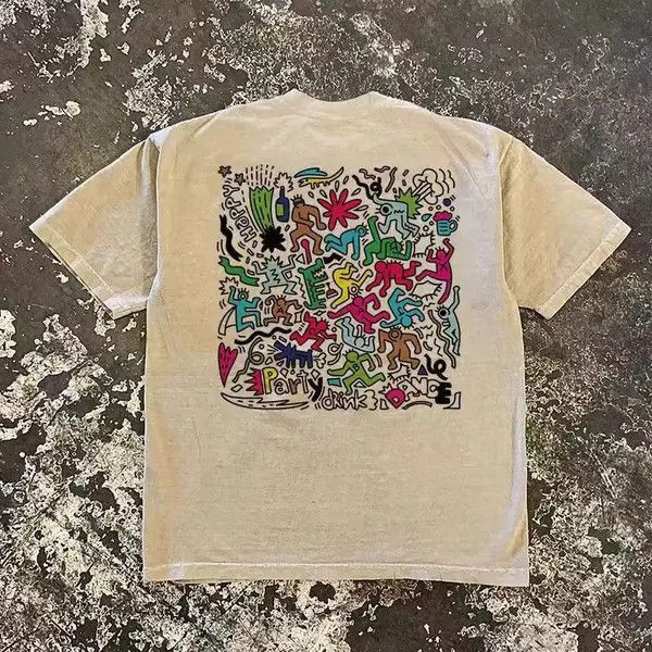 Japanese Brand Hayase x Kita Apricot casual retro washed dancer print tee Size US L / EU 52-54 / 3 - 7 Thumbnail