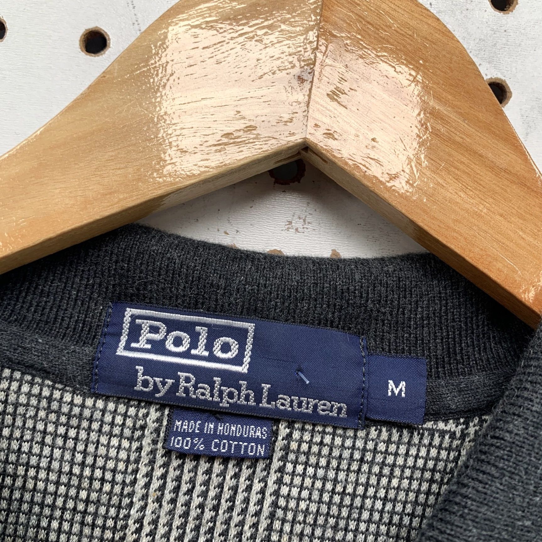 Polo Ralph Lauren Polo Ralph Lauren Polo Shirt Mens M Gray Plaid Knit VINTAGE Logo Casual 90s Mens Size US M / EU 48-50 / 2 - 5 Thumbnail