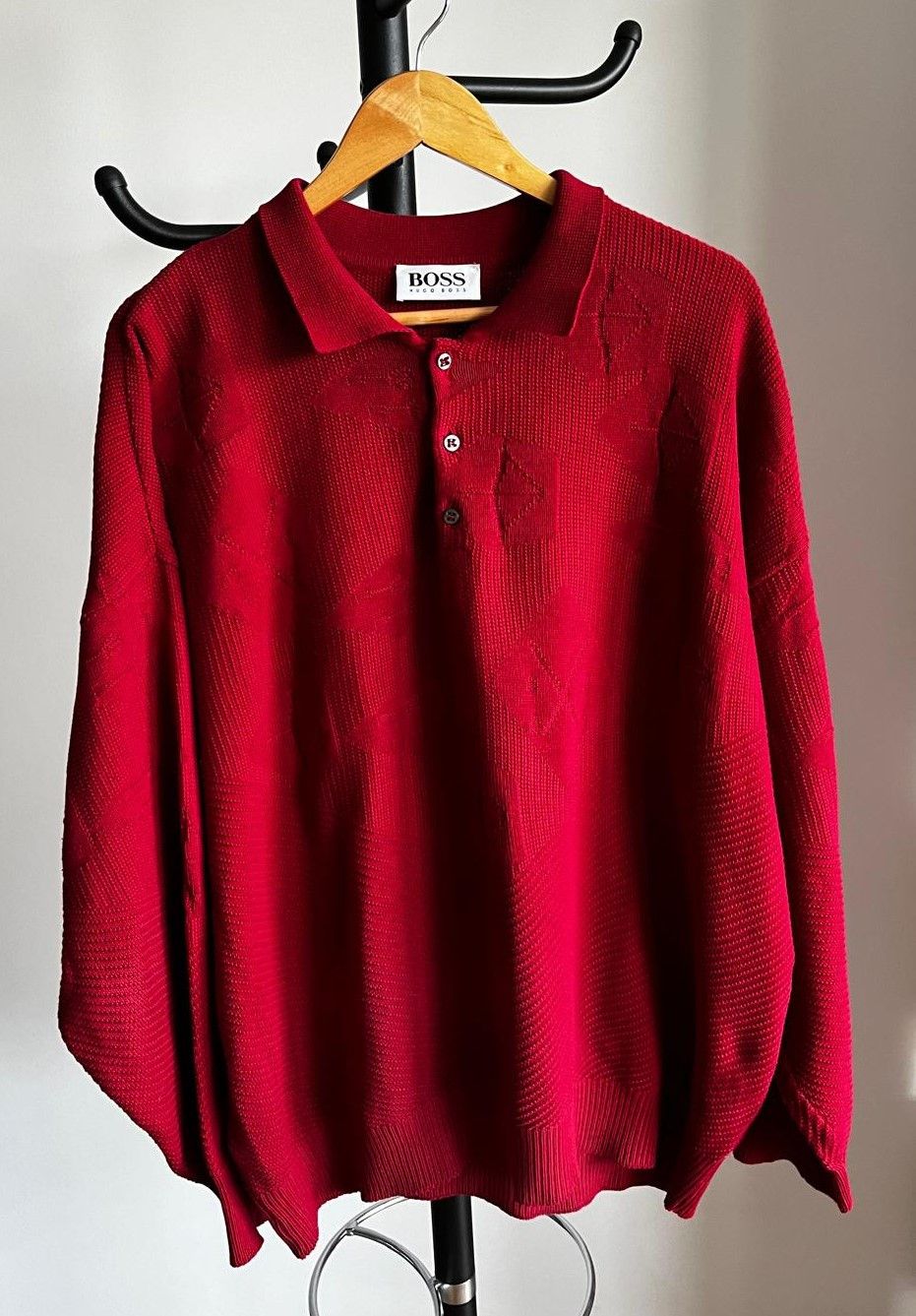 Hugo Boss Hugo Boss vintage red sweatshirt Size US XL / EU 56 / 4 - 1 Thumbnail