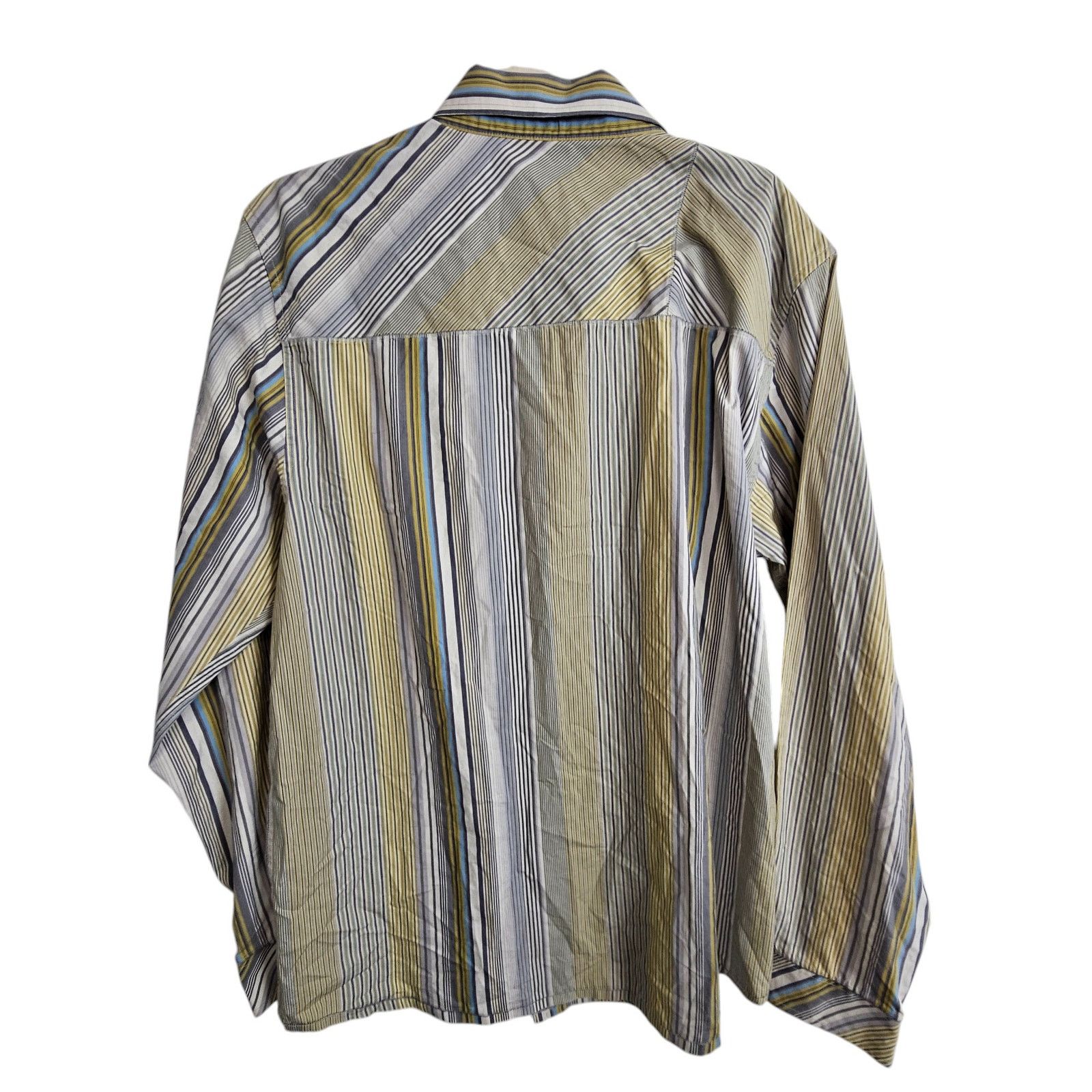 Prana Prana Mens Striped Shirt Sz L Gorpcore Outdoor Grunge Casual Size US L / EU 52-54 / 3 - 7 Thumbnail