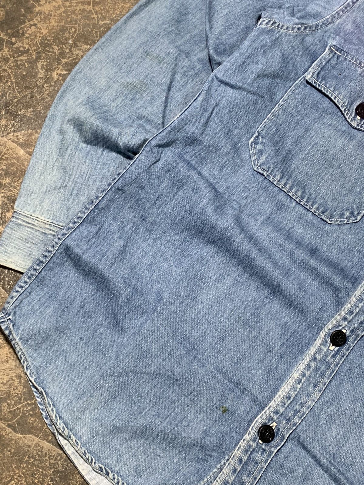 Orslow Orslow Hooded Denim Shirt Size US M / EU 48-50 / 2 - 2 Thumbnail