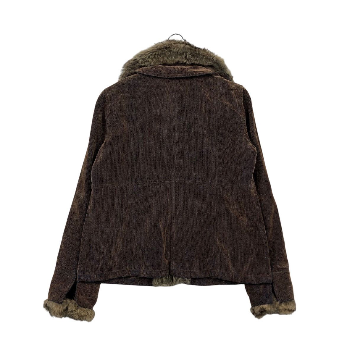 Japanese Brand Vintage Denim Biker Jacket CPMarket Mink Fur Lining Blanket Size US M / EU 48-50 / 2 - 9 Thumbnail