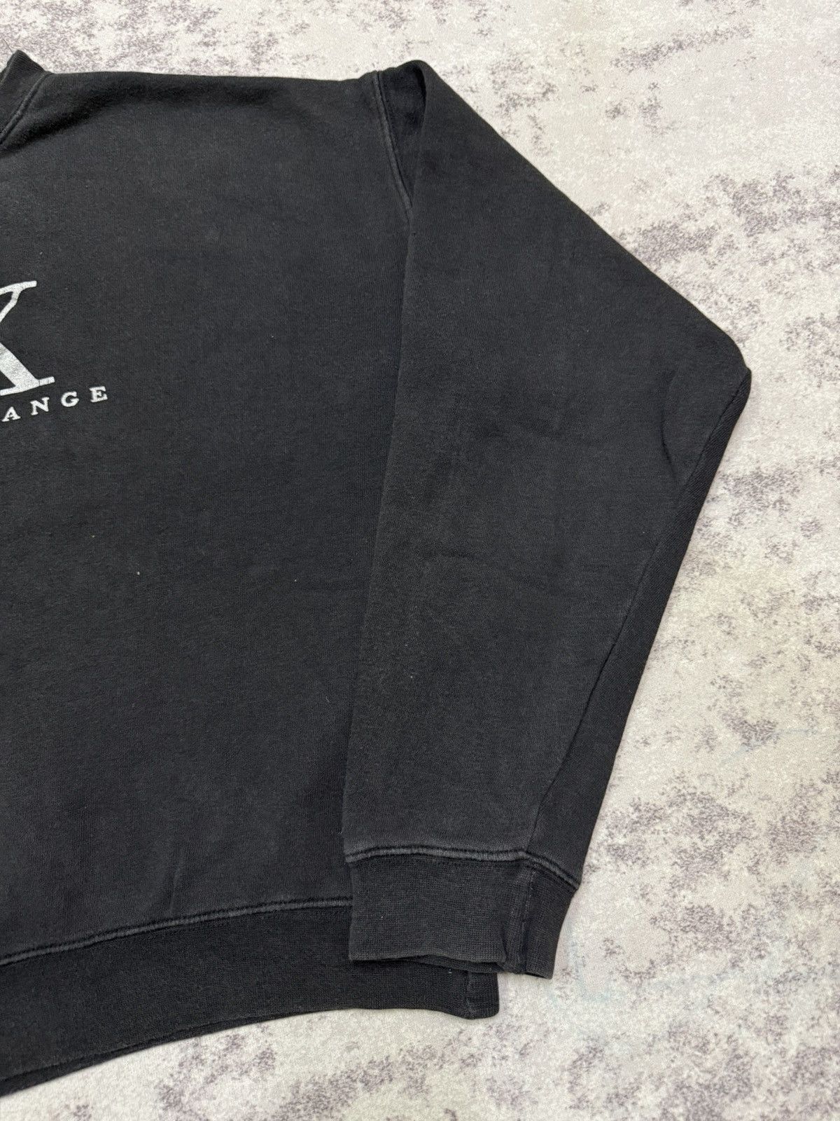 Armani Exchange Armani Exchange Biglogo Cropped Sweatshirt Size L / US 10 / IT 46 - 5 Thumbnail