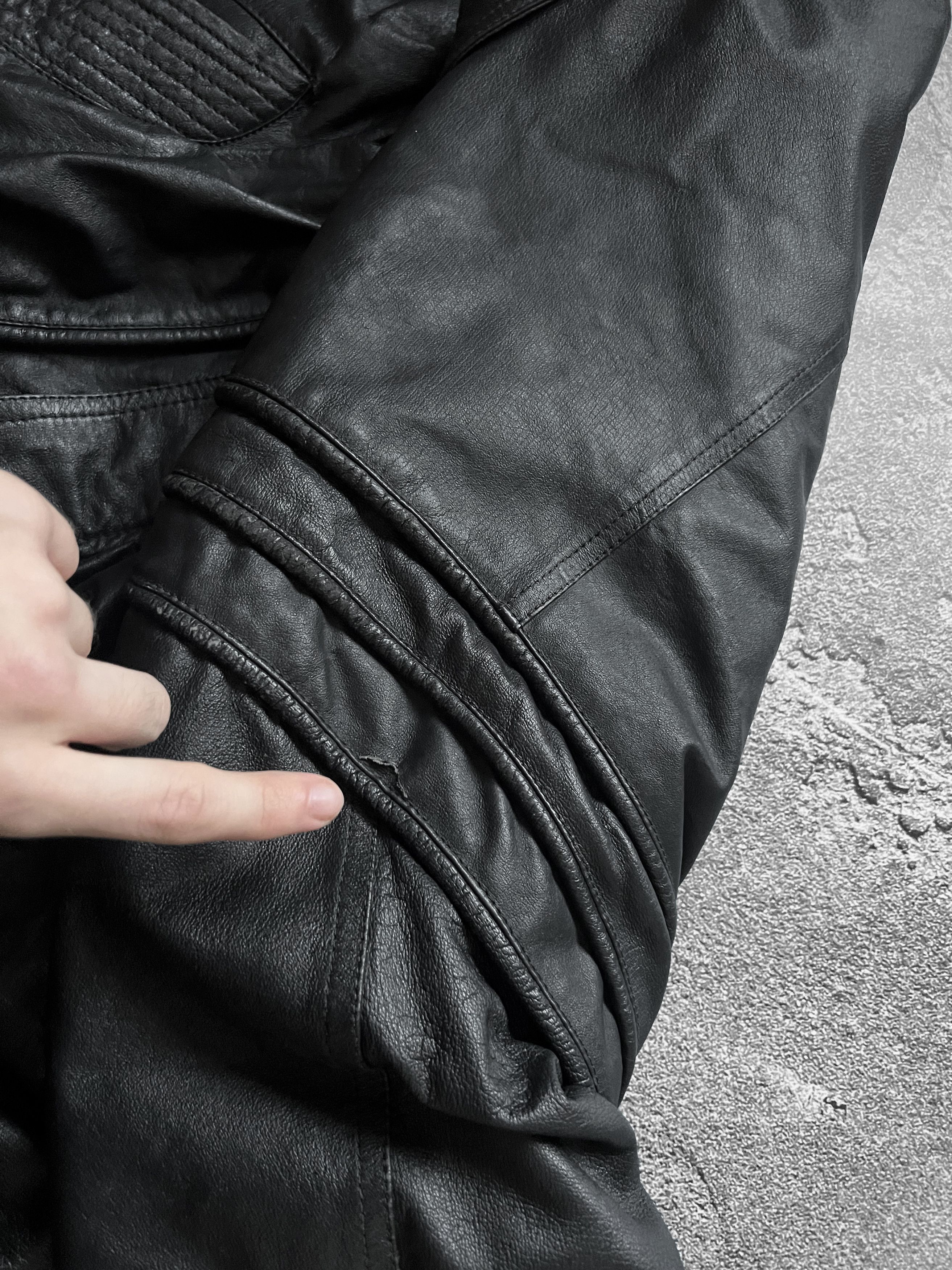 Vintage Vintage genius leather jacket aviator echt leder Size US L / EU 52-54 / 3 - 9 Thumbnail