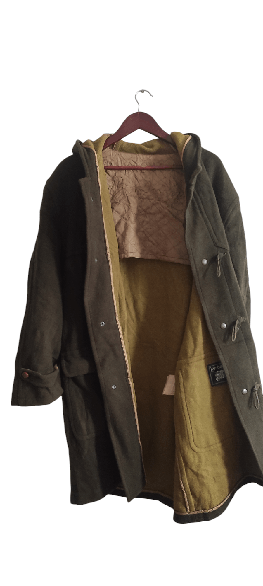 Burberry Prorsum × Vintage Burberrys Mens Duffle Coat Hooded Wool Nova Check Made spain Size US L / EU 52-54 / 3 - 2 Thumbnail