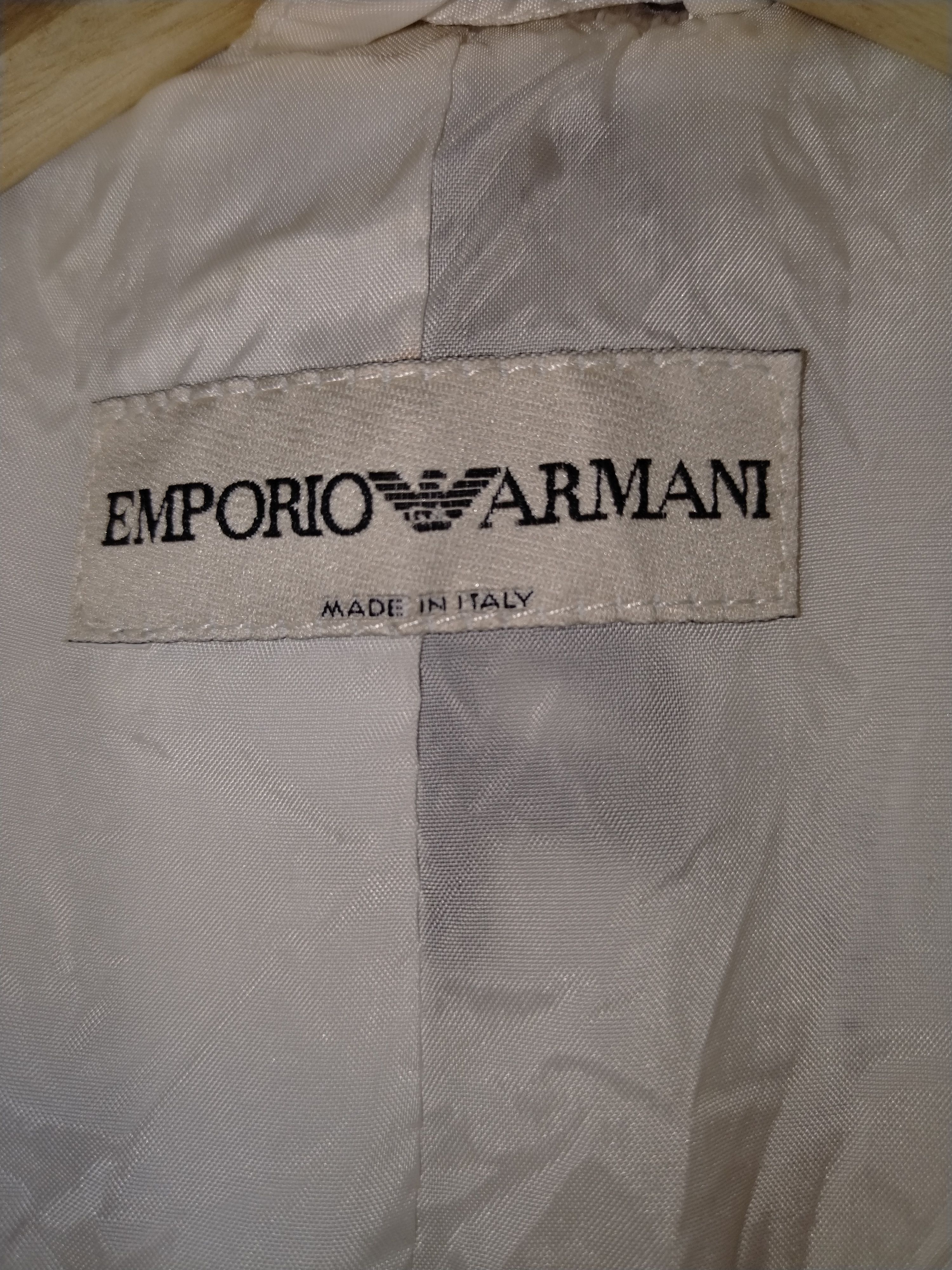 Emporio Armani RARE🔥Vintage 2002 Emporio Armani Velvet Blazer Jacket Size S / US 4 / IT 40 - 12 Thumbnail
